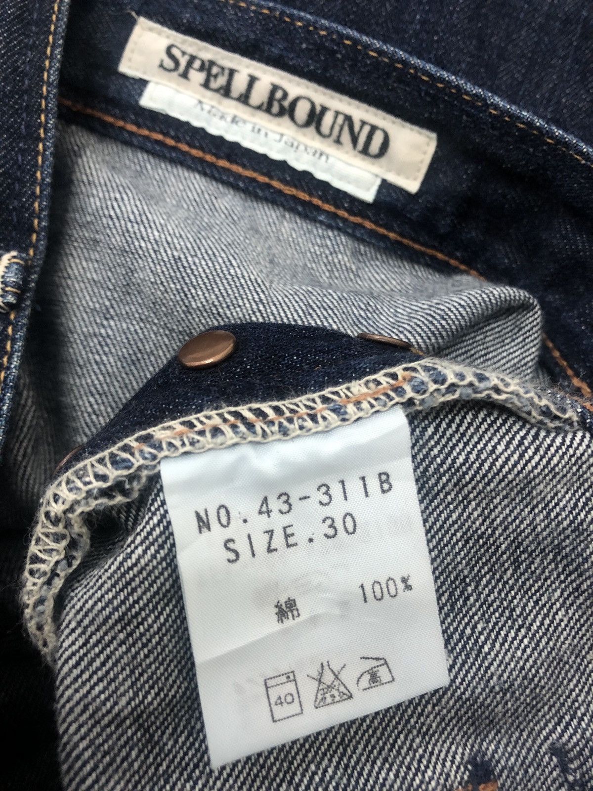 Spellbound Rare SPELLBOUND Japan Pocket Tactical Flare Denim Size US 30 / EU 46 - 8 Thumbnail