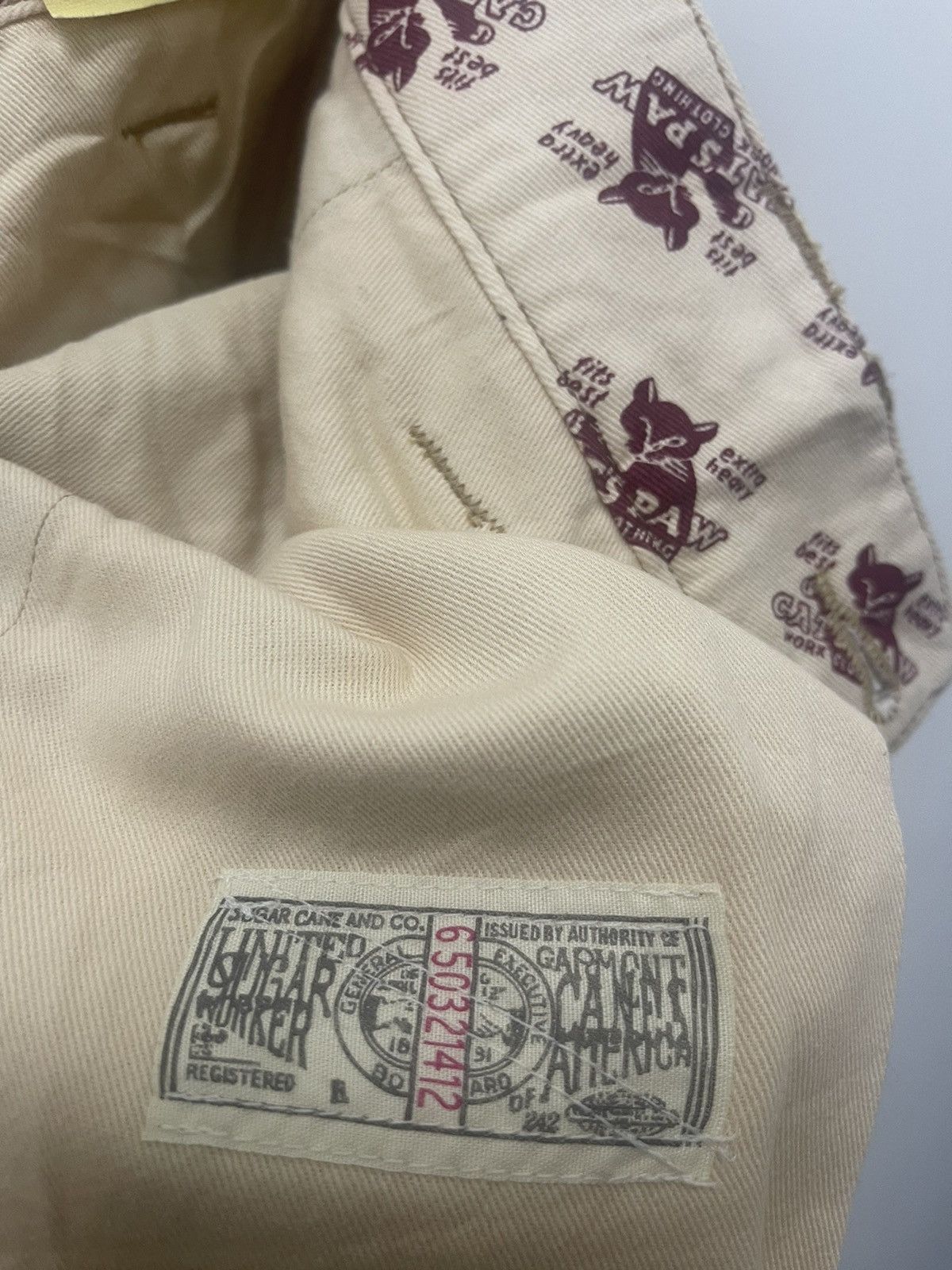 CAT'S PAW Rare Vintage CAT’S PAW Sugar Cane Toyo Enterprise Talon Pant Size US 29 - 9 Thumbnail