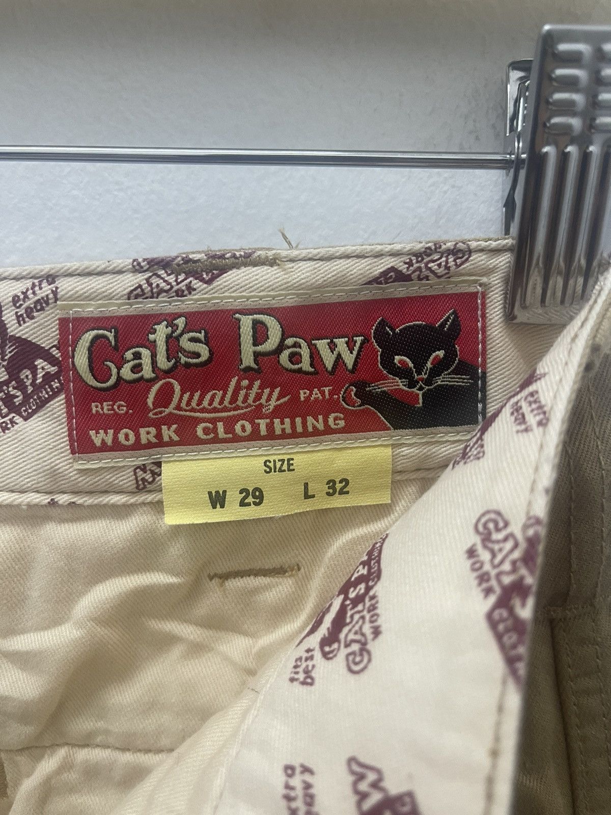 CAT'S PAW Rare Vintage CAT’S PAW Sugar Cane Toyo Enterprise Talon Pant Size US 29 - 8 Thumbnail