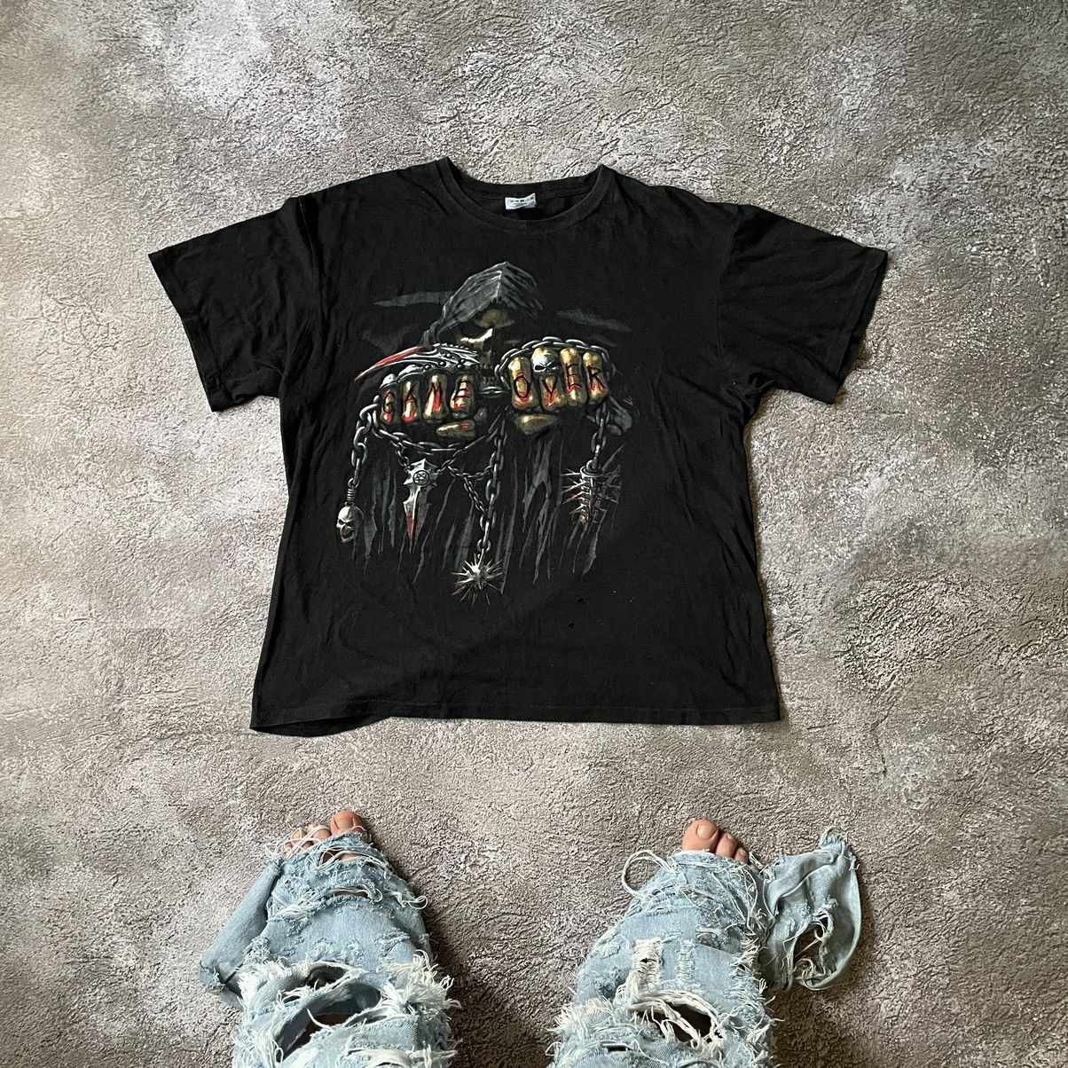 Vintage Vintage Y2K Graphic Tee Skull Horror Goth Dark Aesthetic S Size US S / EU 44-46 / 1 - 1 Thumbnail