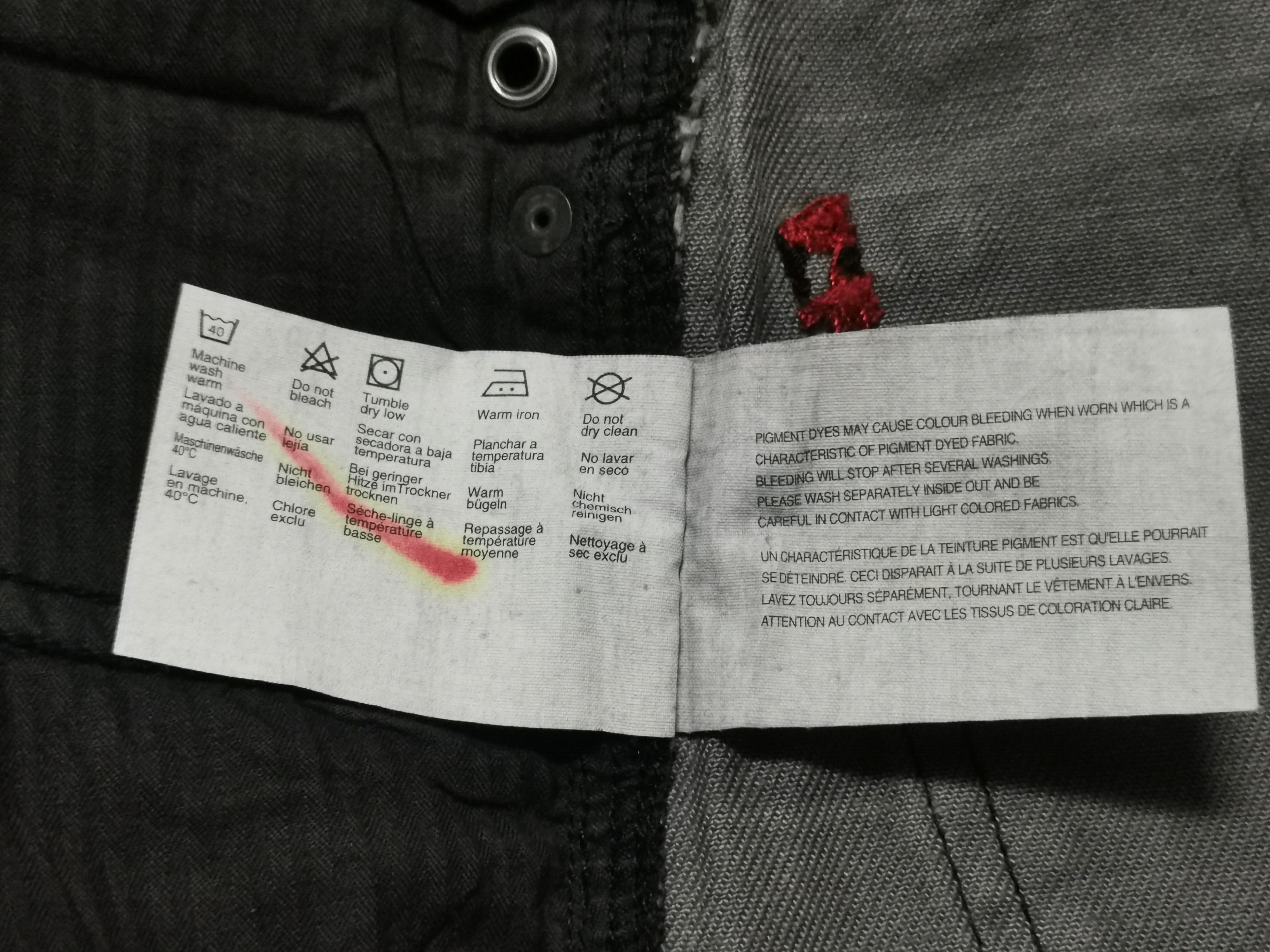 Esprit E.D.C 1998 Industrial Stamped Denim Size US 32 / EU 48 - 10 Thumbnail