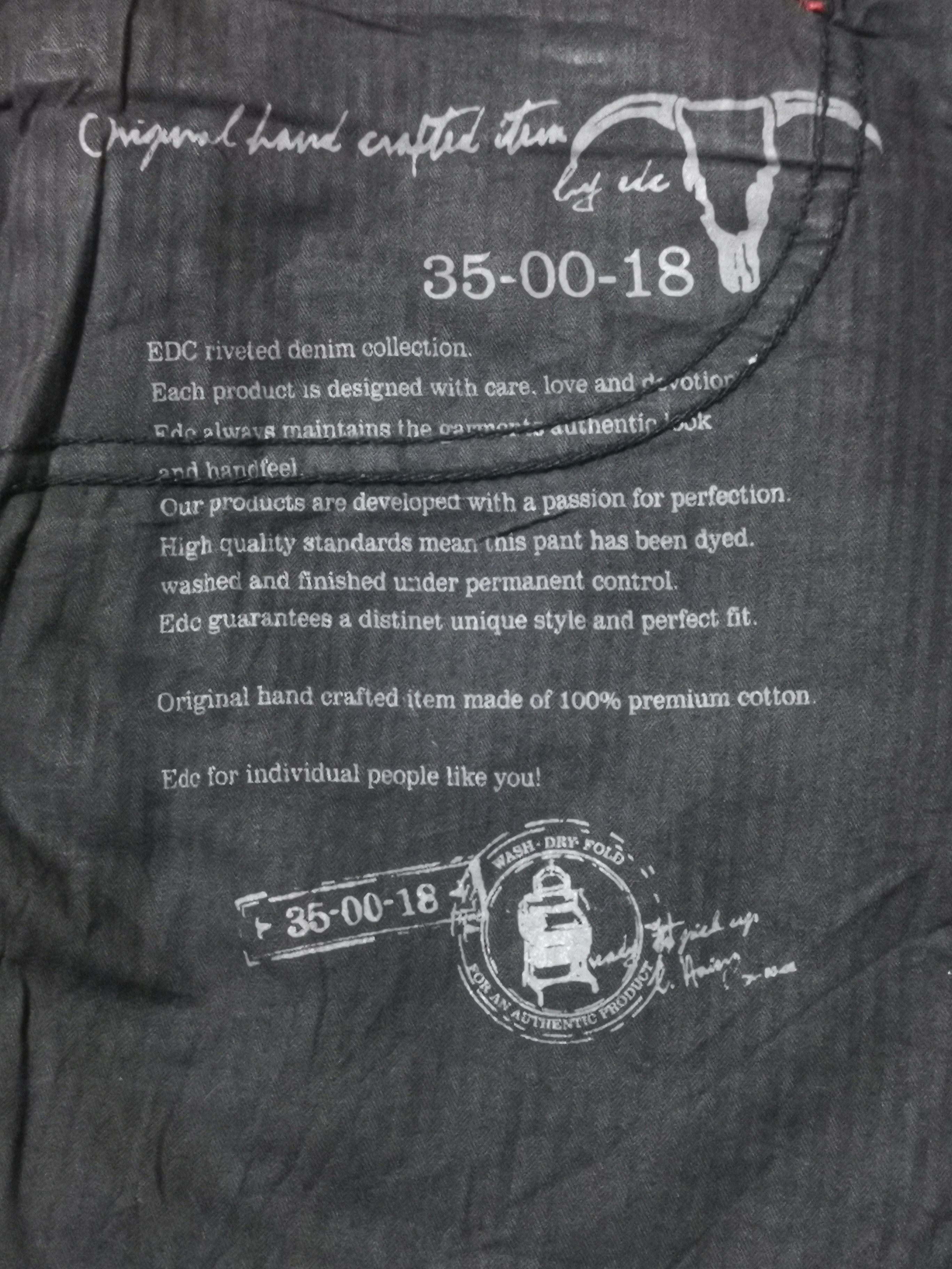 Esprit E.D.C 1998 Industrial Stamped Denim Size US 32 / EU 48 - 8 Thumbnail