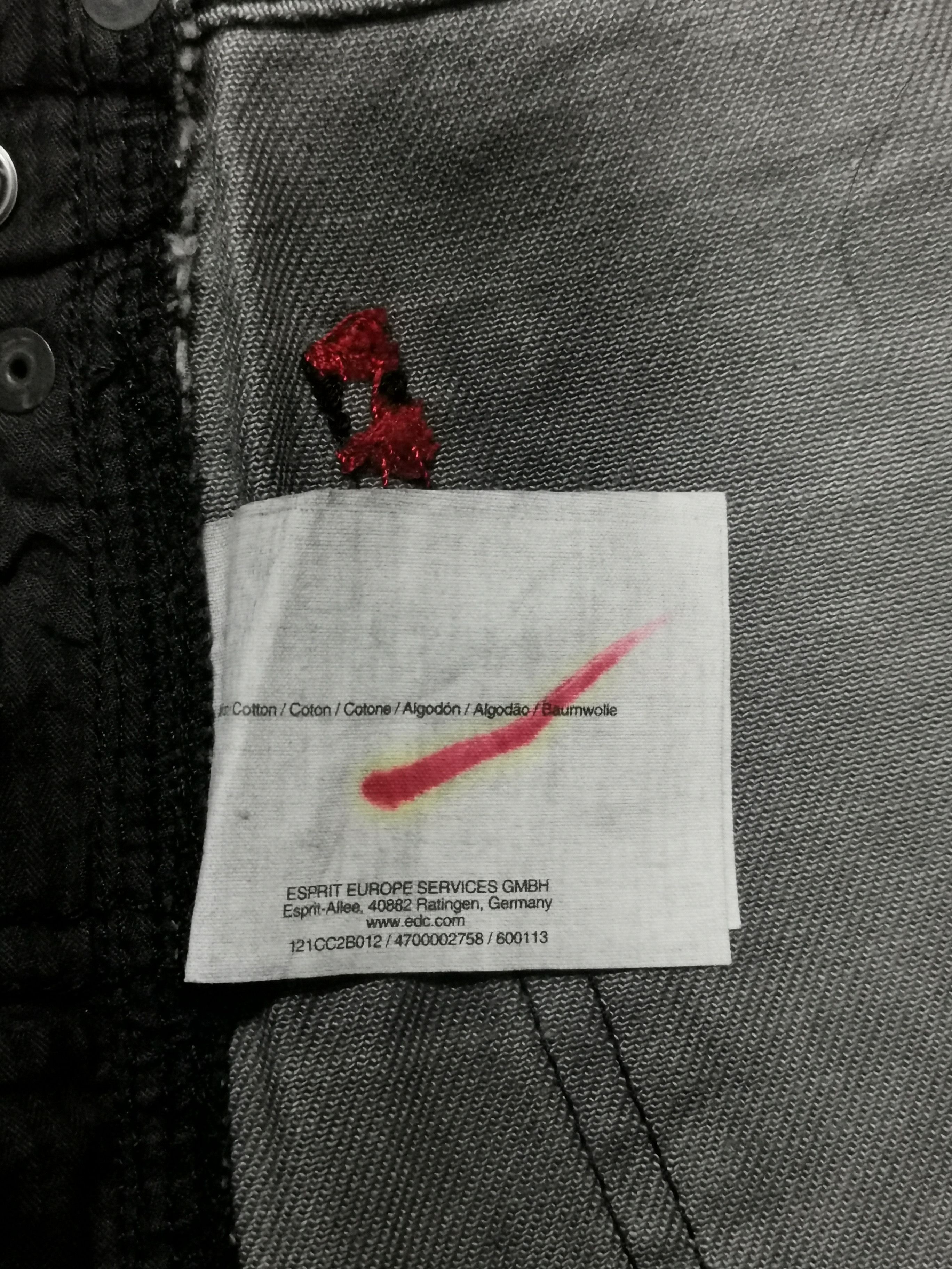 Esprit E.D.C 1998 Industrial Stamped Denim Size US 32 / EU 48 - 9 Thumbnail