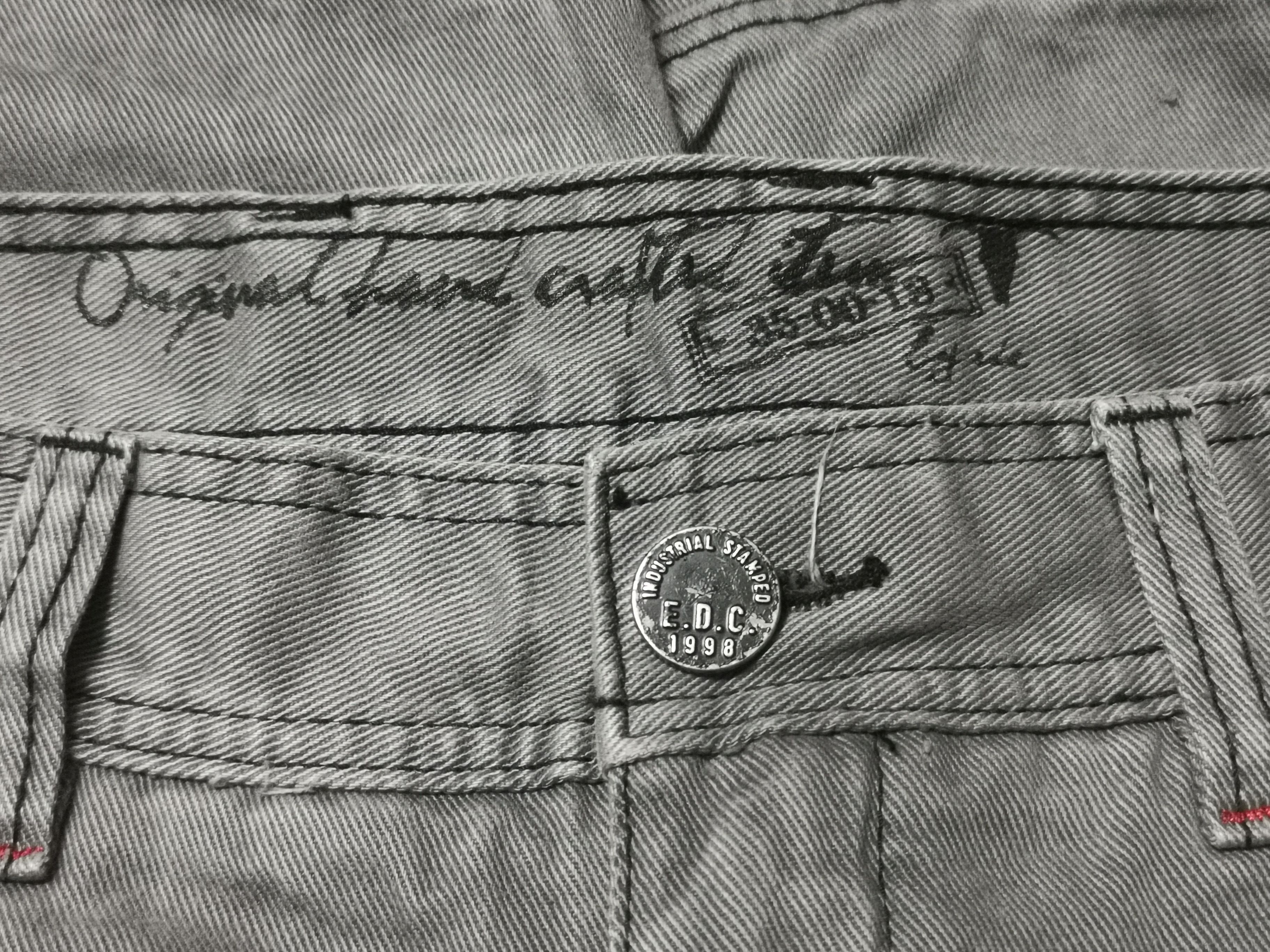 Esprit E.D.C 1998 Industrial Stamped Denim Size US 32 / EU 48 - 5 Thumbnail