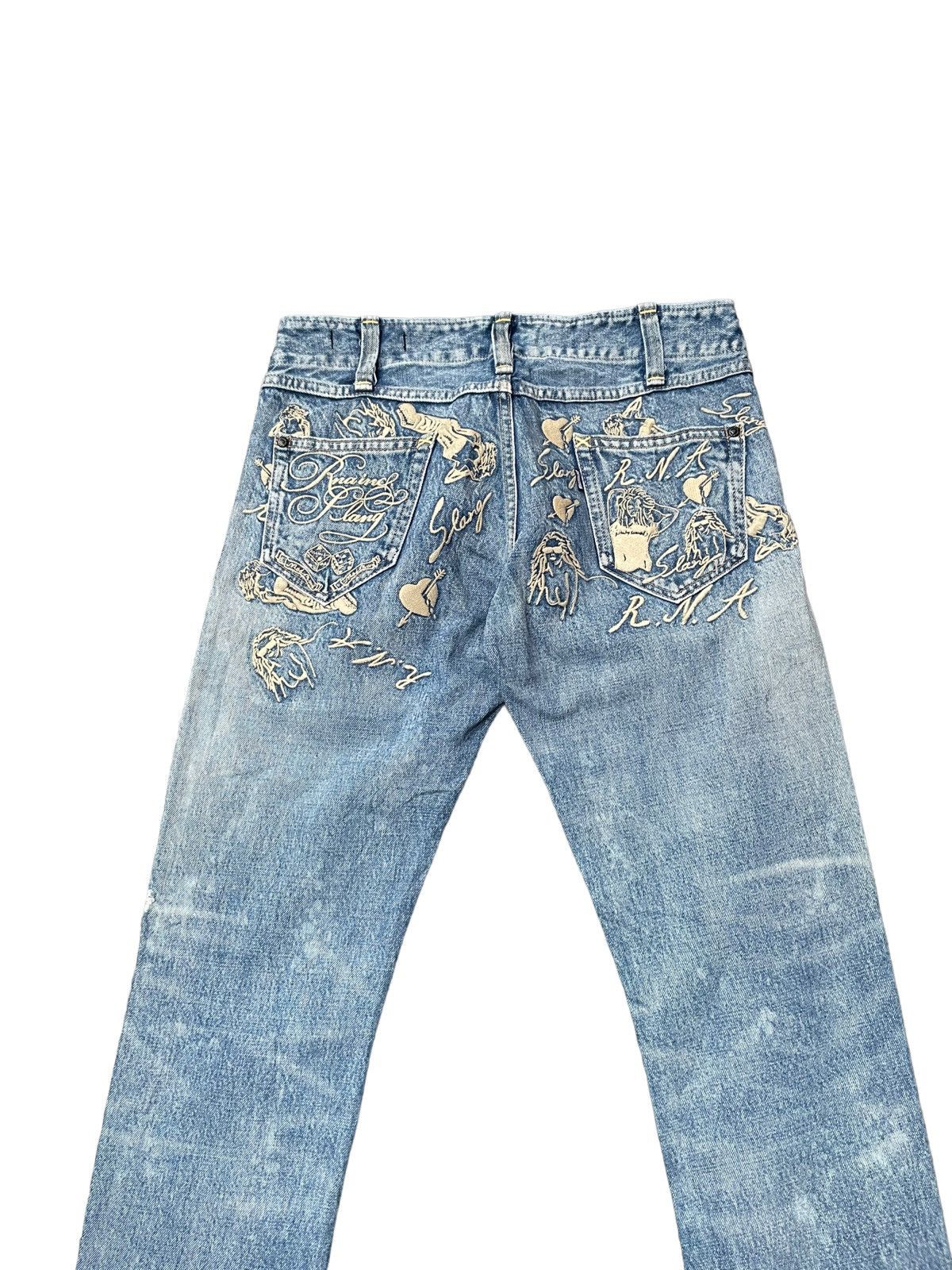 Japanese Brand RNA Slang Faded Distresed Denim Size US 32 / EU 48 - 10 Thumbnail