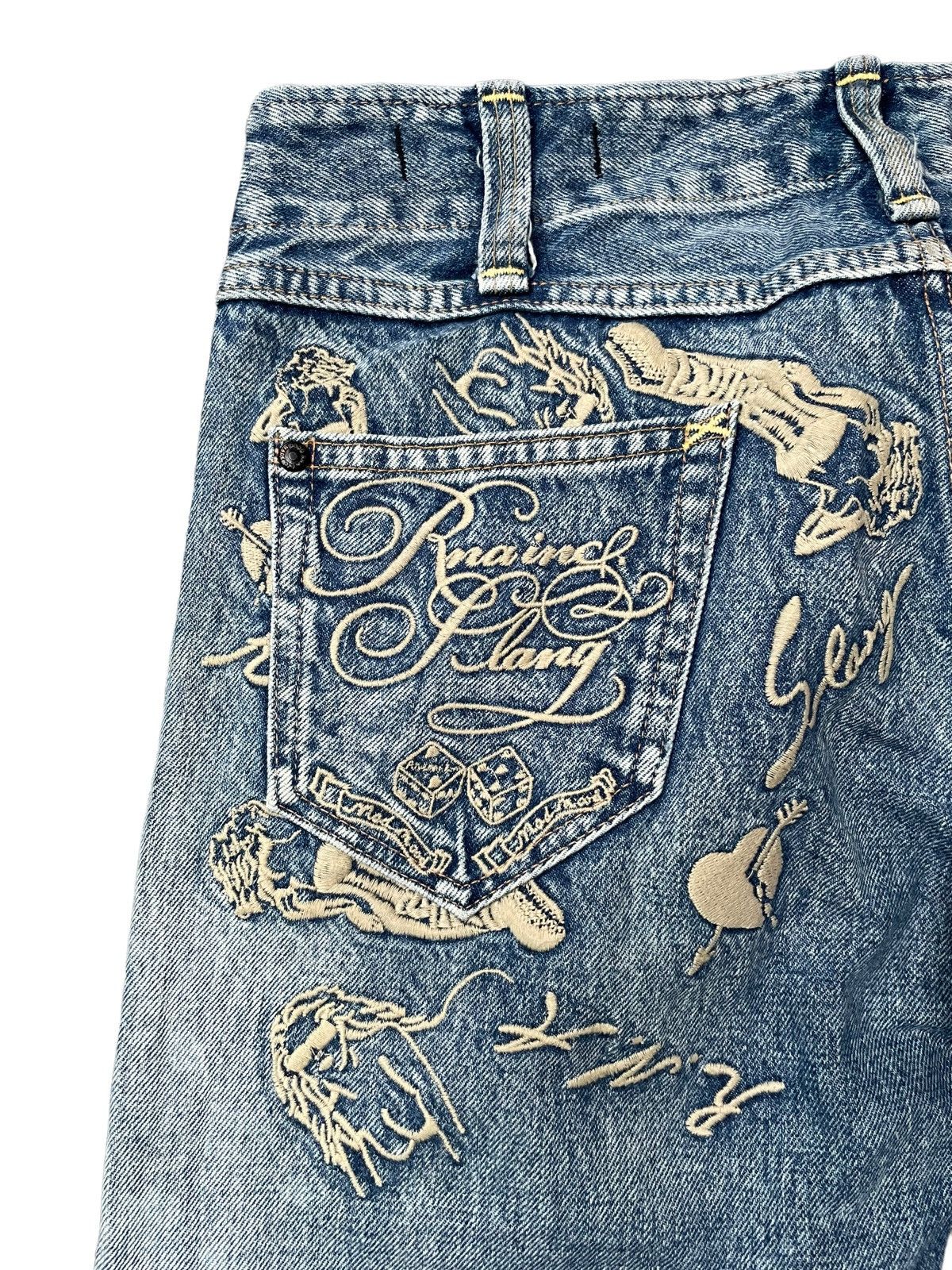 Japanese Brand RNA Slang Faded Distresed Denim Size US 32 / EU 48 - 12 Thumbnail