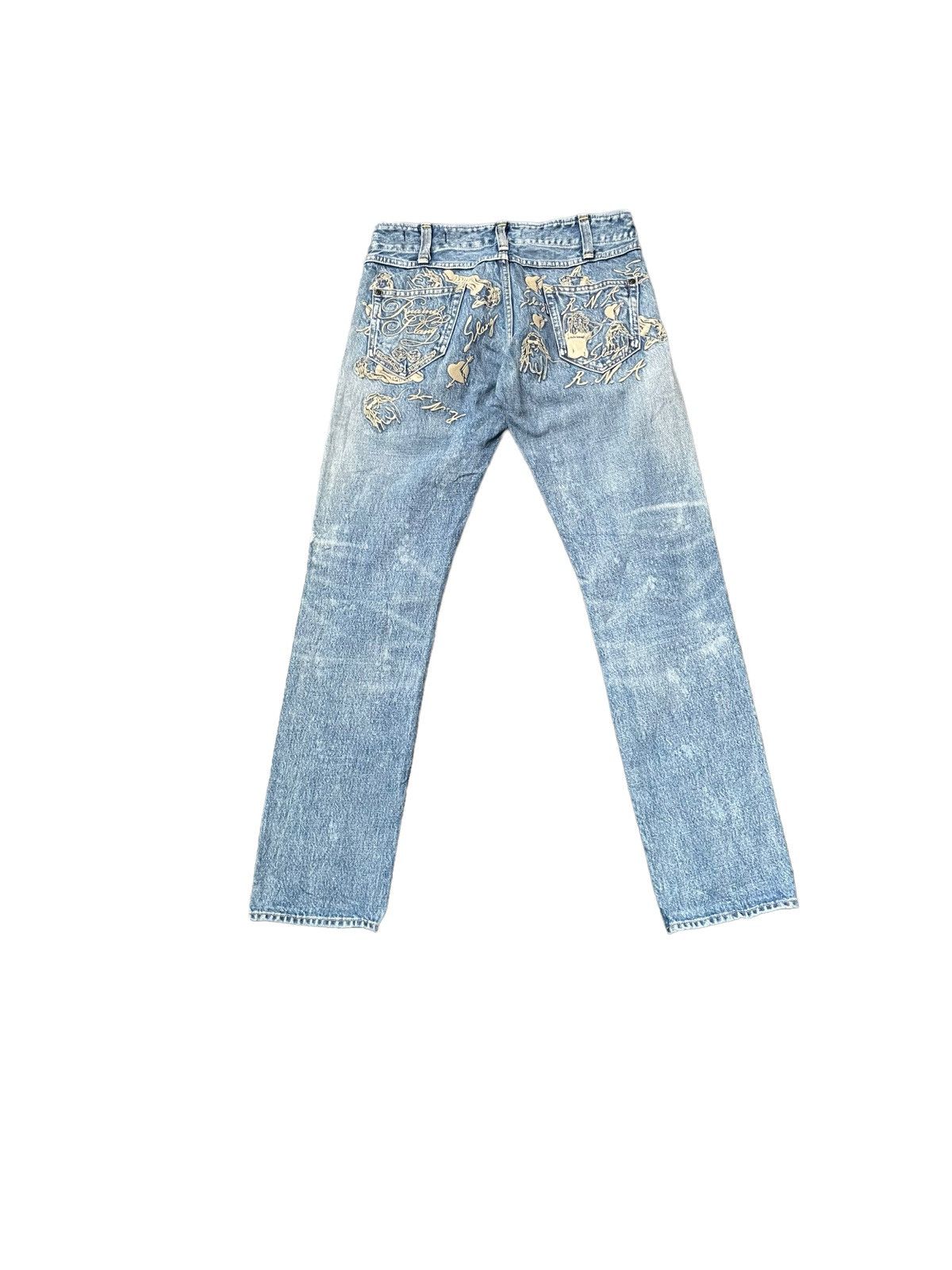 Japanese Brand RNA Slang Faded Distresed Denim Size US 32 / EU 48 - 1 Thumbnail