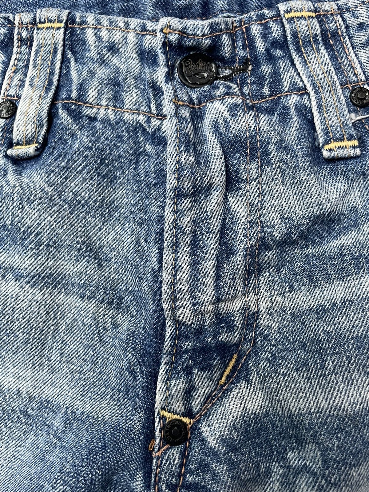 Japanese Brand RNA Slang Faded Distresed Denim Size US 32 / EU 48 - 20 Thumbnail