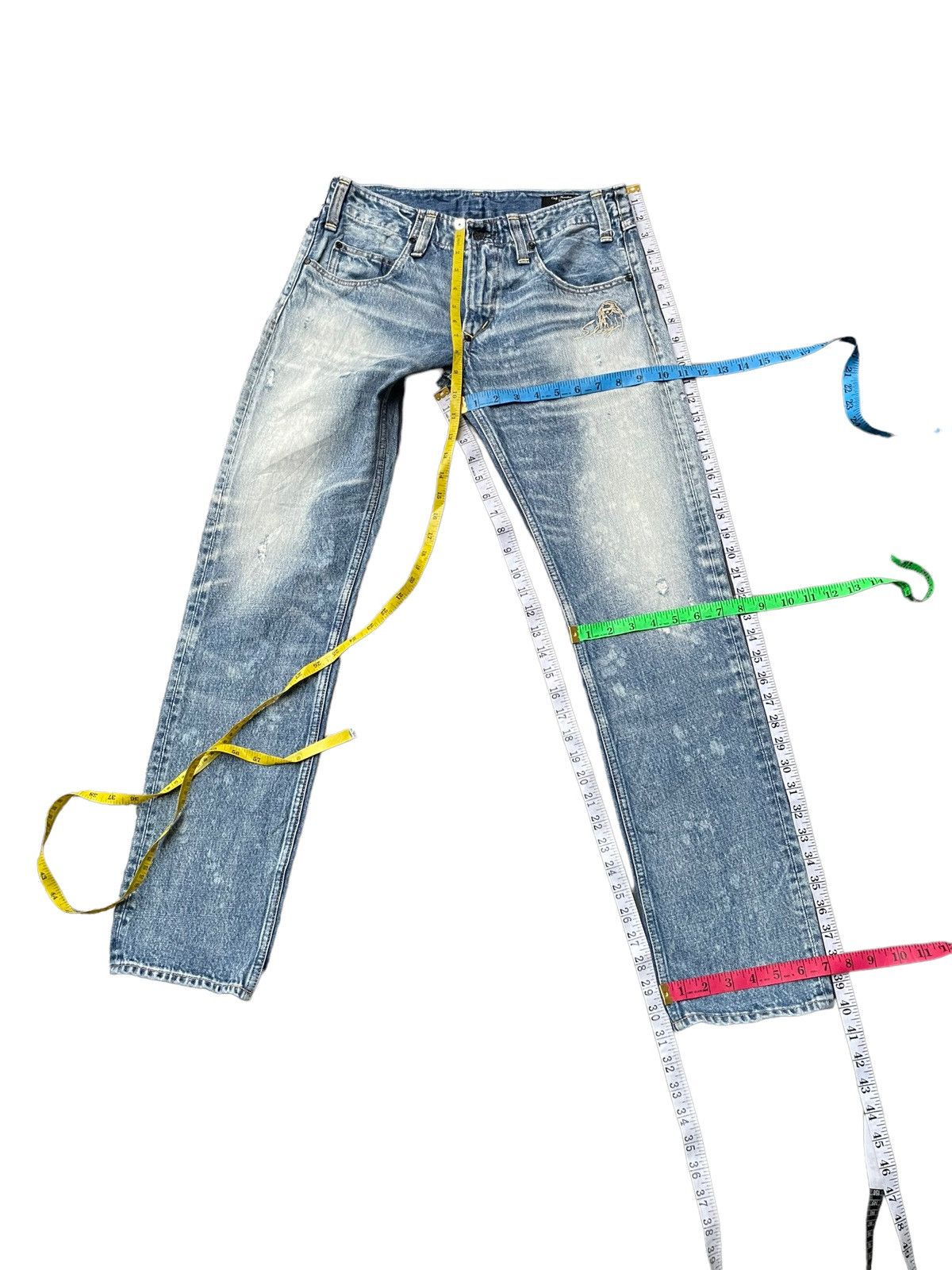 Japanese Brand RNA Slang Faded Distresed Denim Size US 32 / EU 48 - 23 Thumbnail