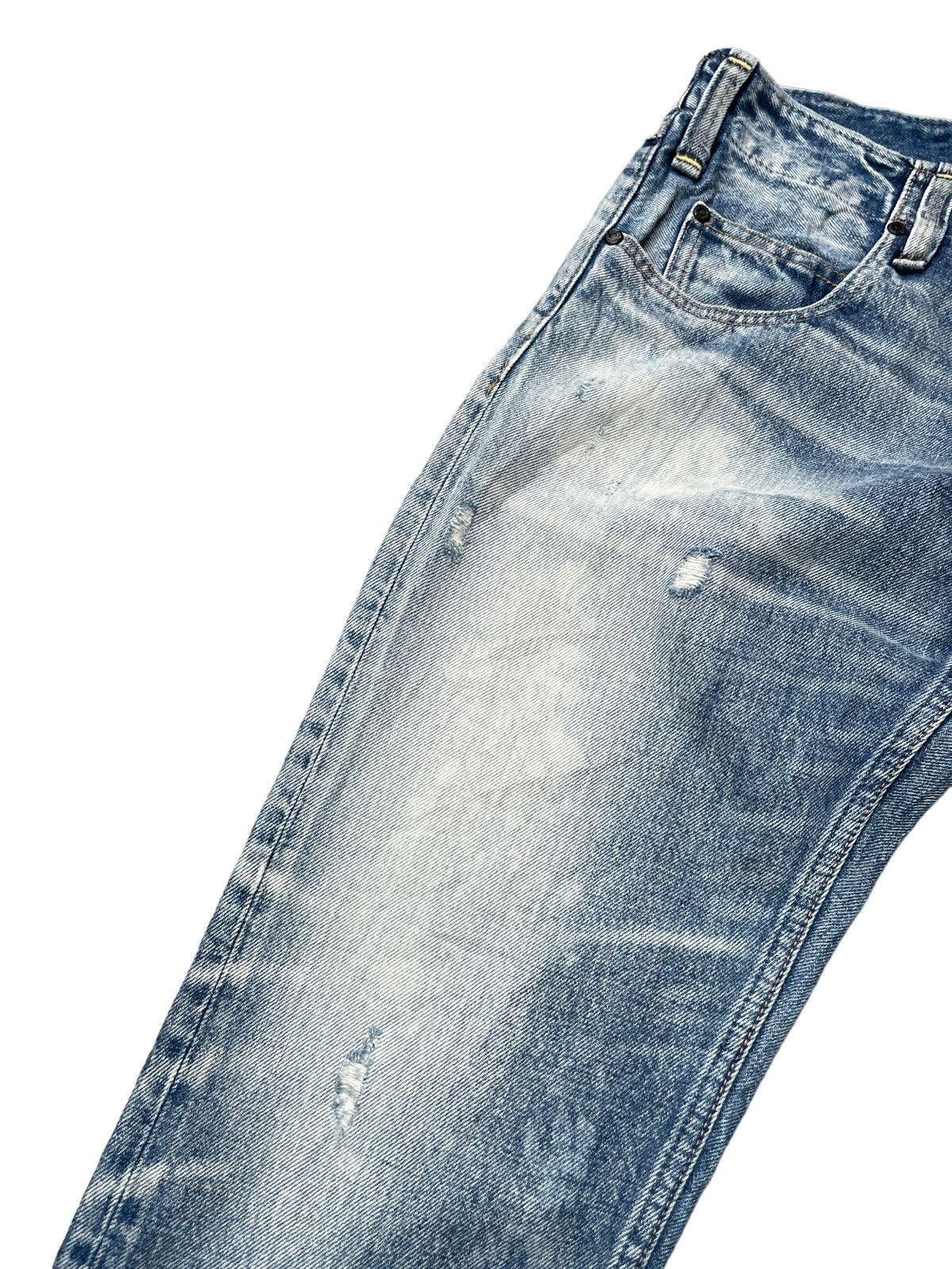Japanese Brand RNA Slang Faded Distresed Denim Size US 32 / EU 48 - 7 Thumbnail