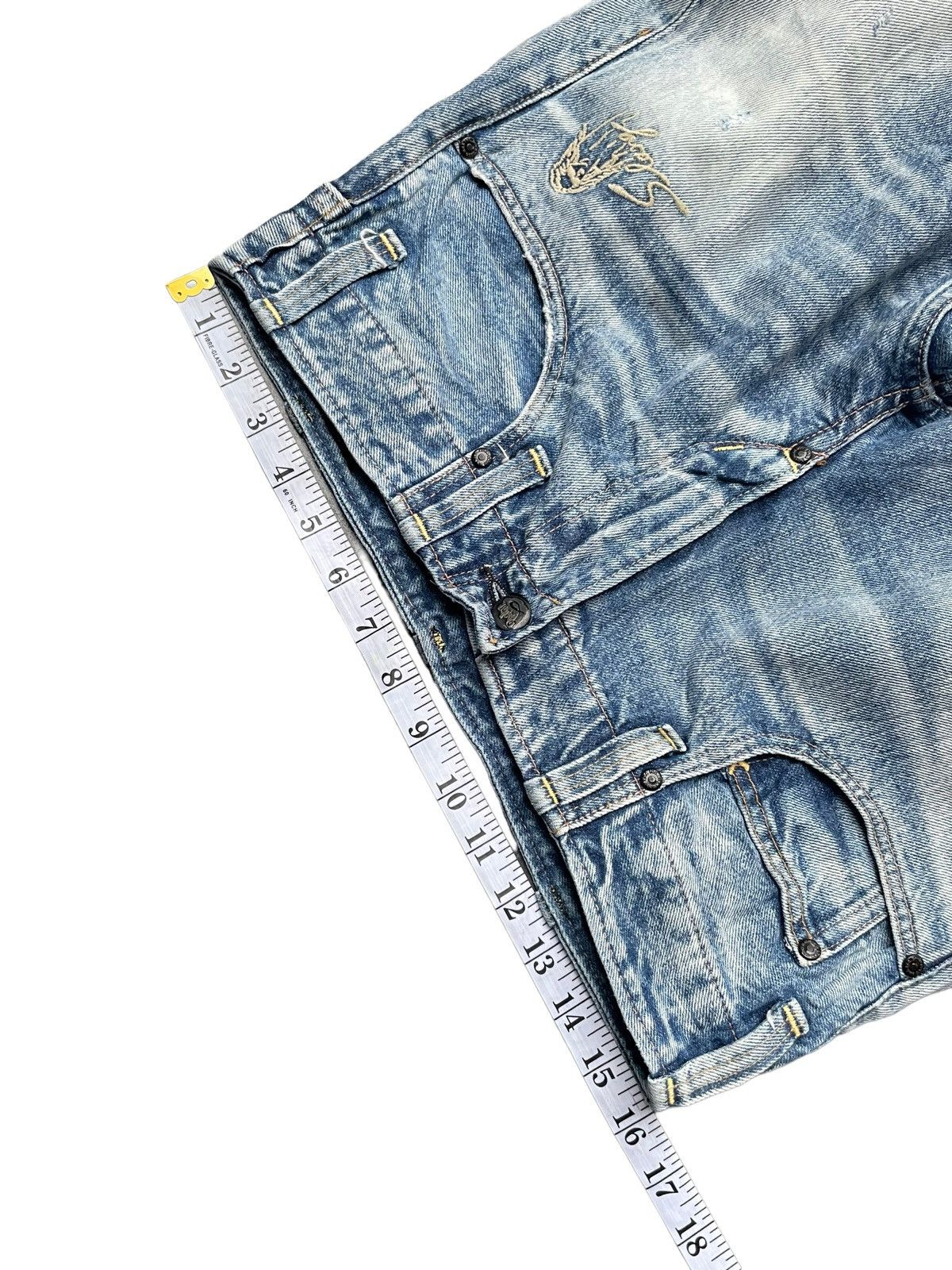 Japanese Brand RNA Slang Faded Distresed Denim Size US 32 / EU 48 - 22 Thumbnail