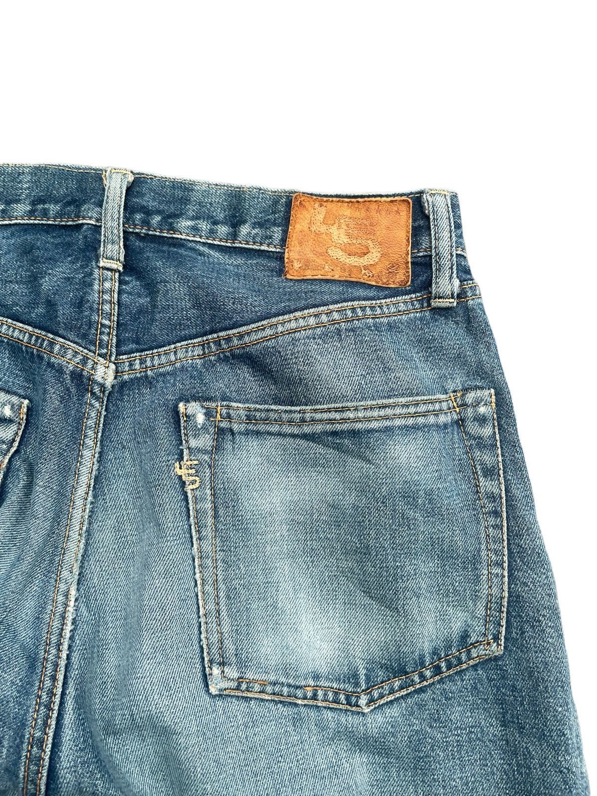 45rpm × Vintage Vintage 45rpm Selvedge Distresed Rework Denim Size US 31 - 16 Thumbnail