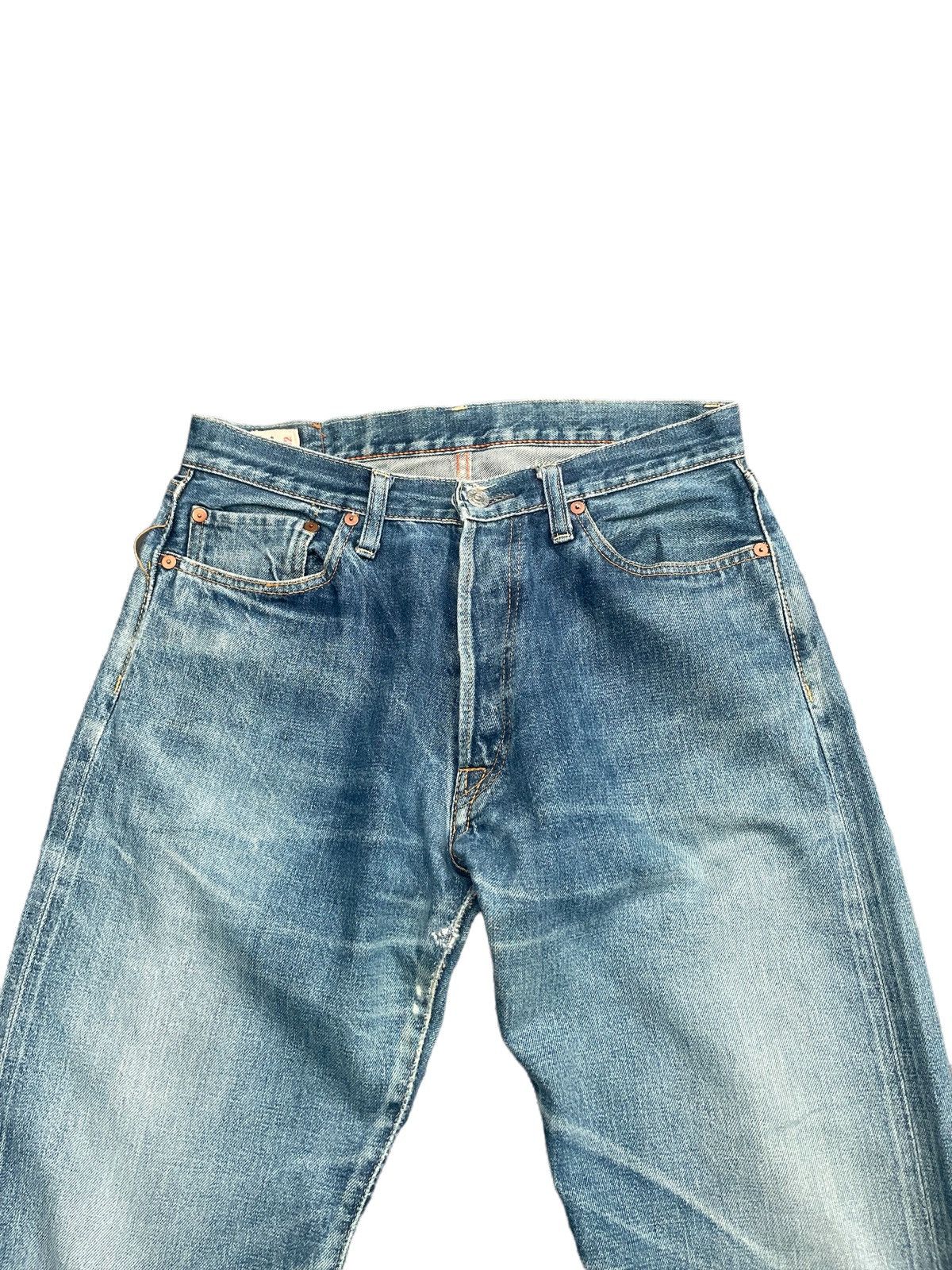 45rpm × Vintage Vintage 45rpm Selvedge Distresed Rework Denim Size US 31 - 7 Thumbnail