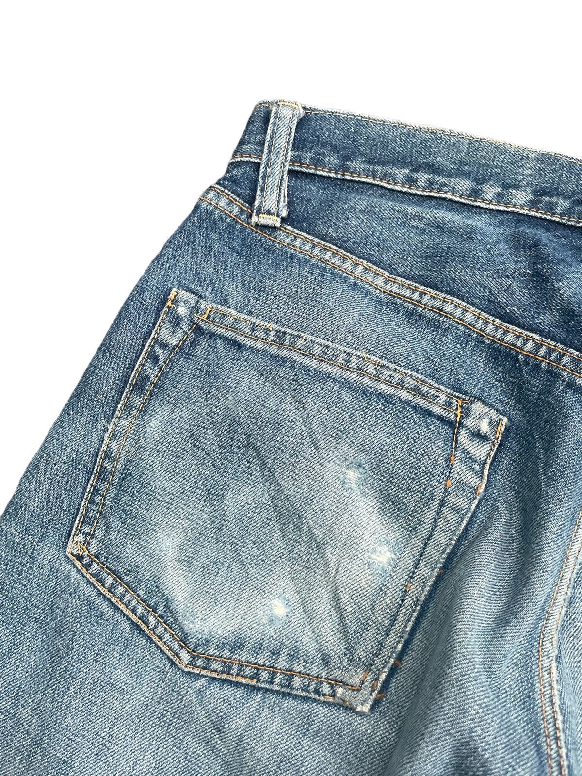 45rpm × Vintage Vintage 45rpm Selvedge Distresed Rework Denim Size US 31 - 15 Thumbnail