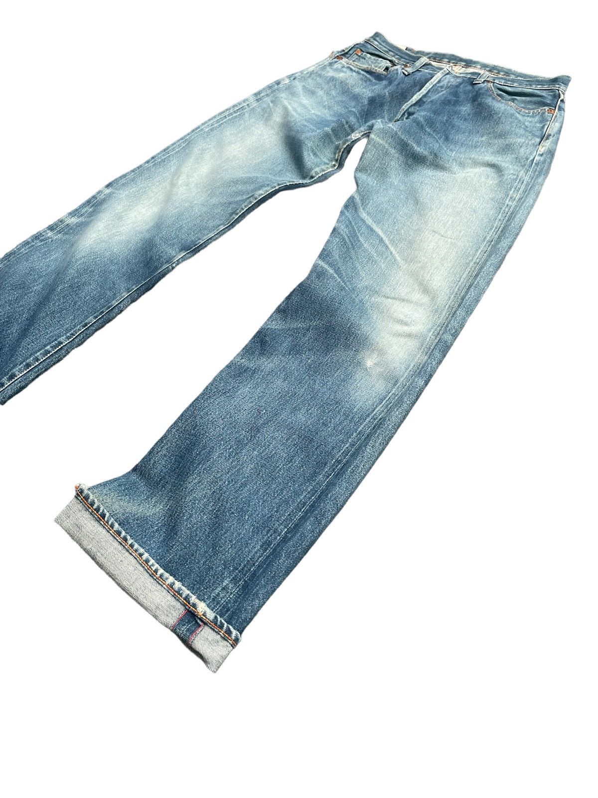 45rpm × Vintage Vintage 45rpm Selvedge Distresed Rework Denim Size US 31 - 3 Thumbnail