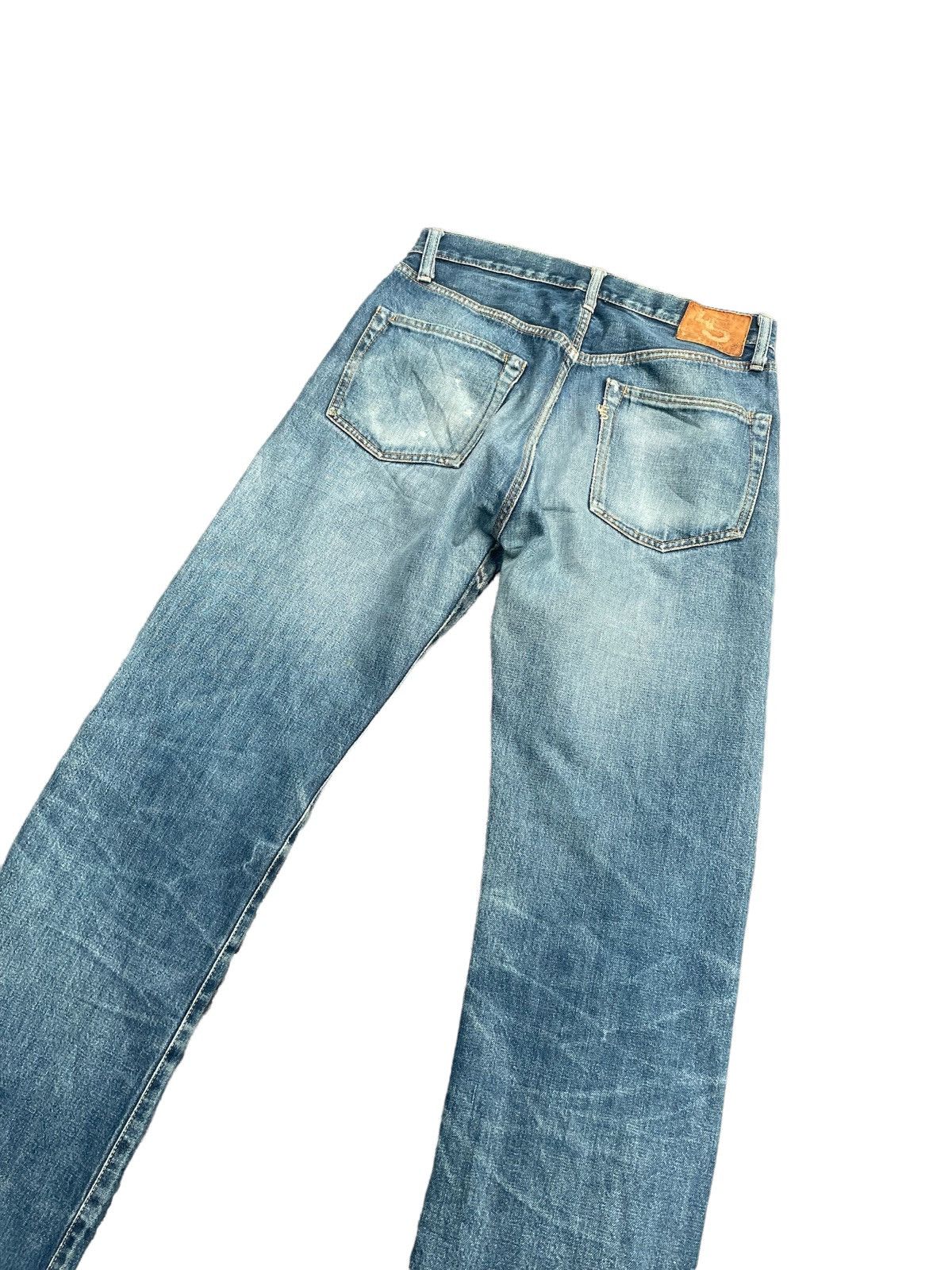 45rpm × Vintage Vintage 45rpm Selvedge Distresed Rework Denim Size US 31 - 13 Thumbnail