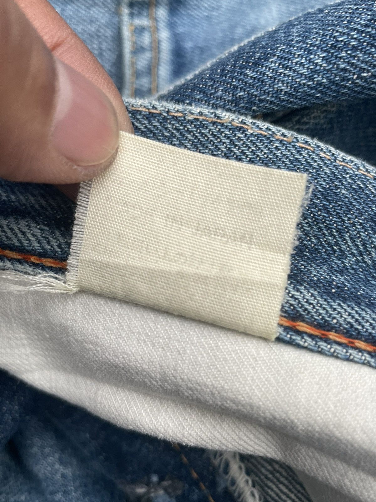 45rpm × Vintage Vintage 45rpm Selvedge Distresed Rework Denim Size US 31 - 22 Thumbnail