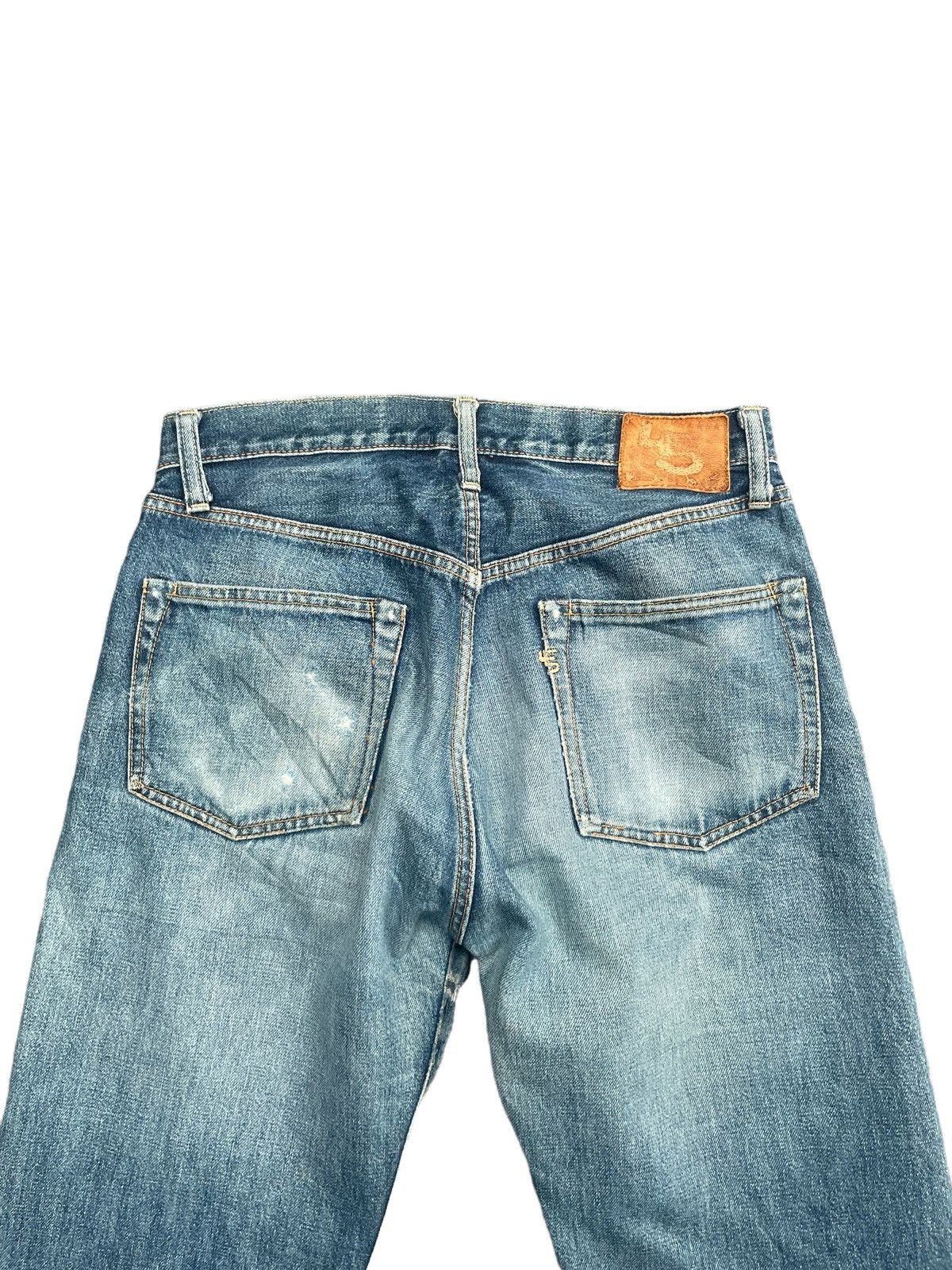 45rpm × Vintage Vintage 45rpm Selvedge Distresed Rework Denim Size US 31 - 14 Thumbnail