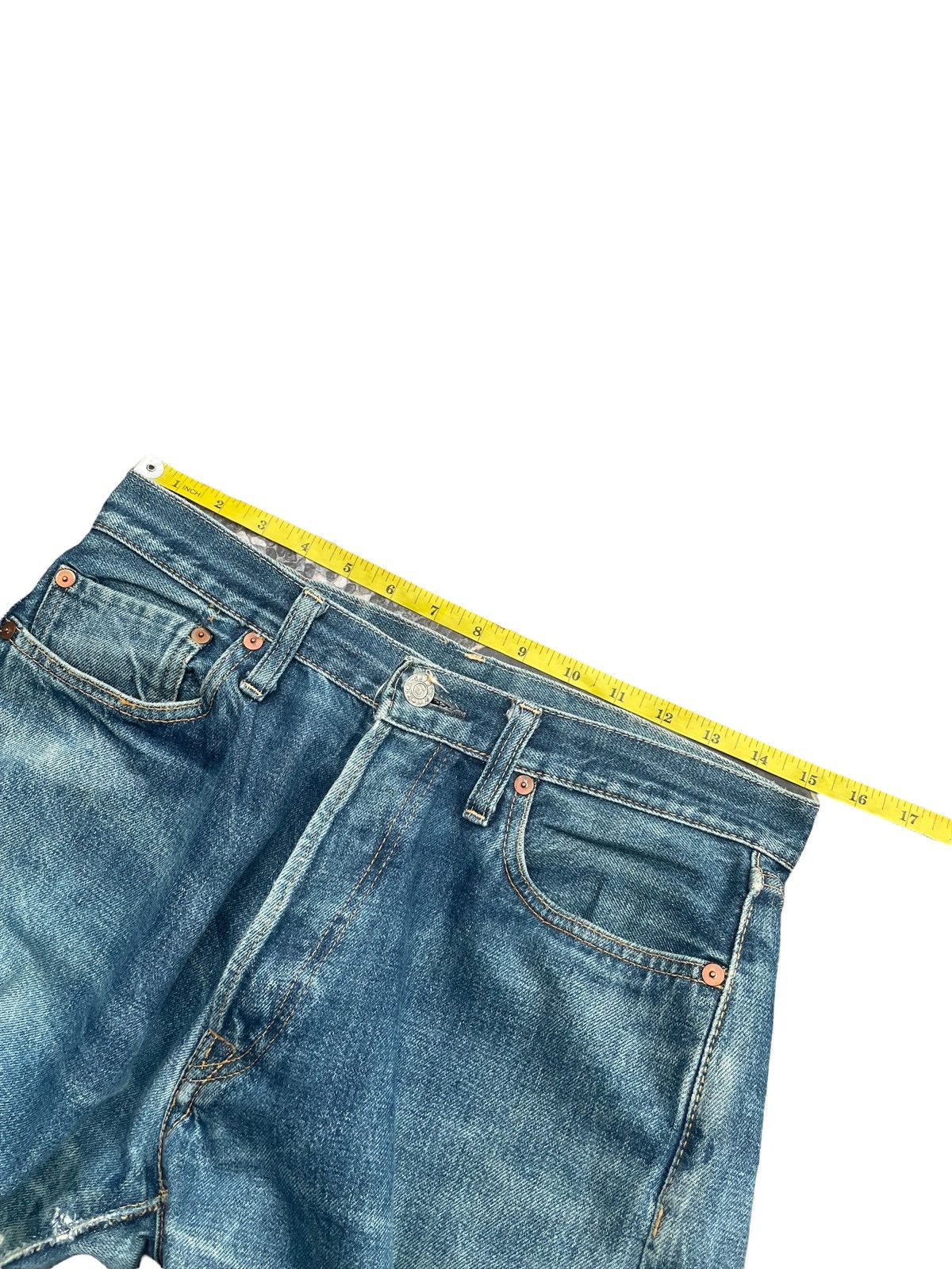 45rpm × Vintage Vintage 45rpm Selvedge Distresed Rework Denim Size US 31 - 2 Thumbnail