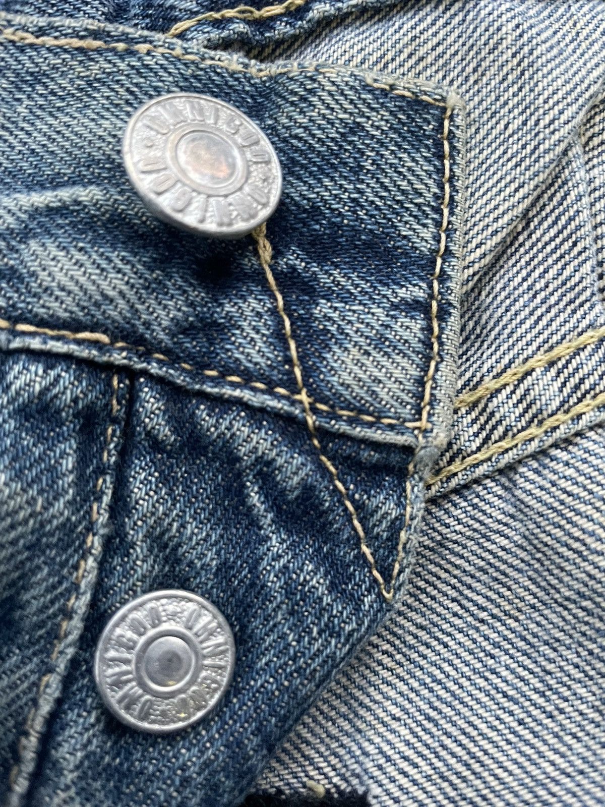 Japanese Brand × OMNIGOD × Vintage Vintage Omnigod Selvedge Aging Wash & Rework Denim Size US 31 - 21 Thumbnail