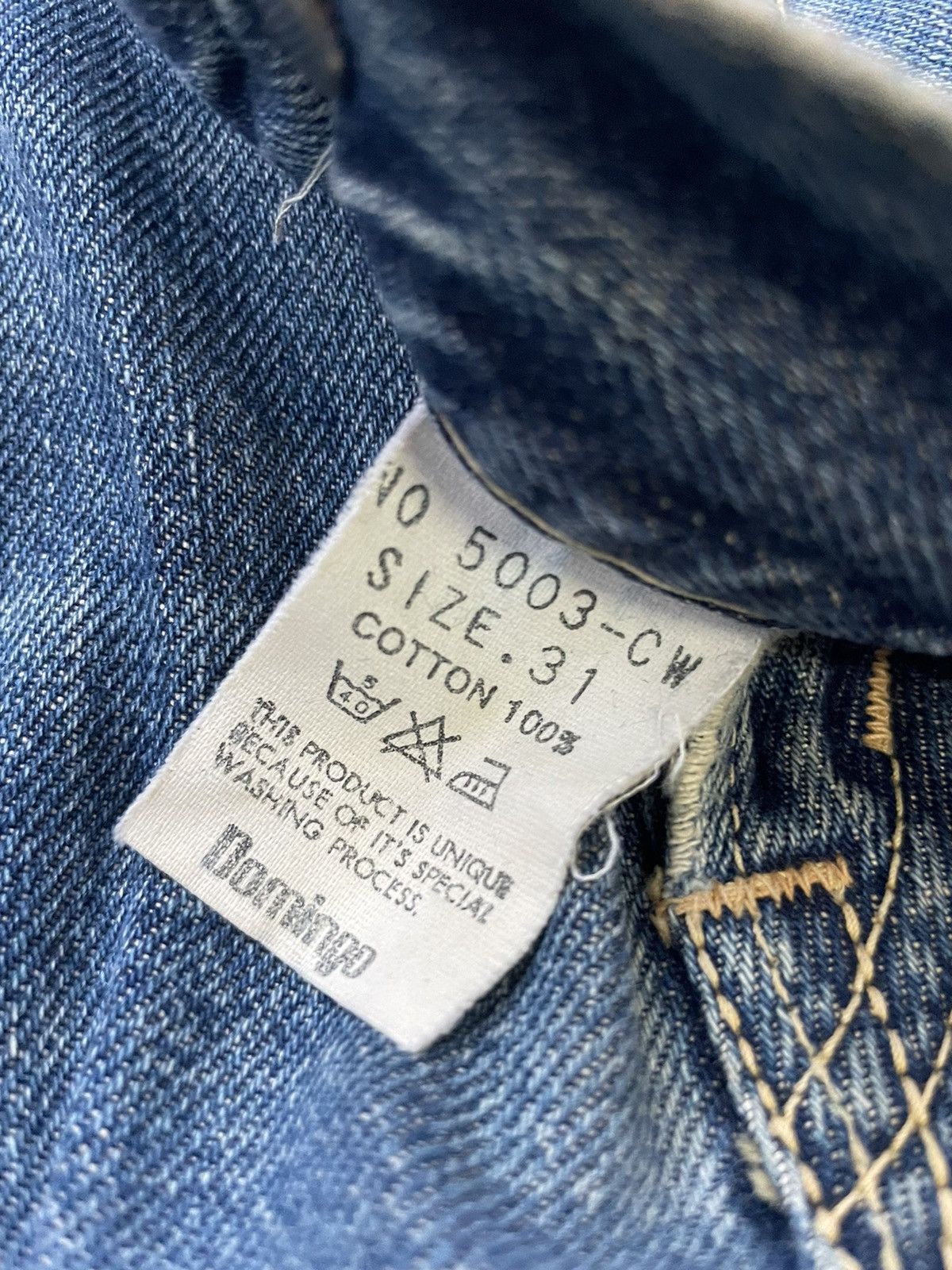 Japanese Brand × OMNIGOD × Vintage Vintage Omnigod Selvedge Aging Wash & Rework Denim Size US 31 - 19 Thumbnail
