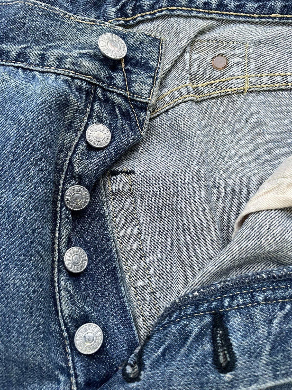 Japanese Brand × OMNIGOD × Vintage Vintage Omnigod Selvedge Aging Wash & Rework Denim Size US 31 - 22 Thumbnail