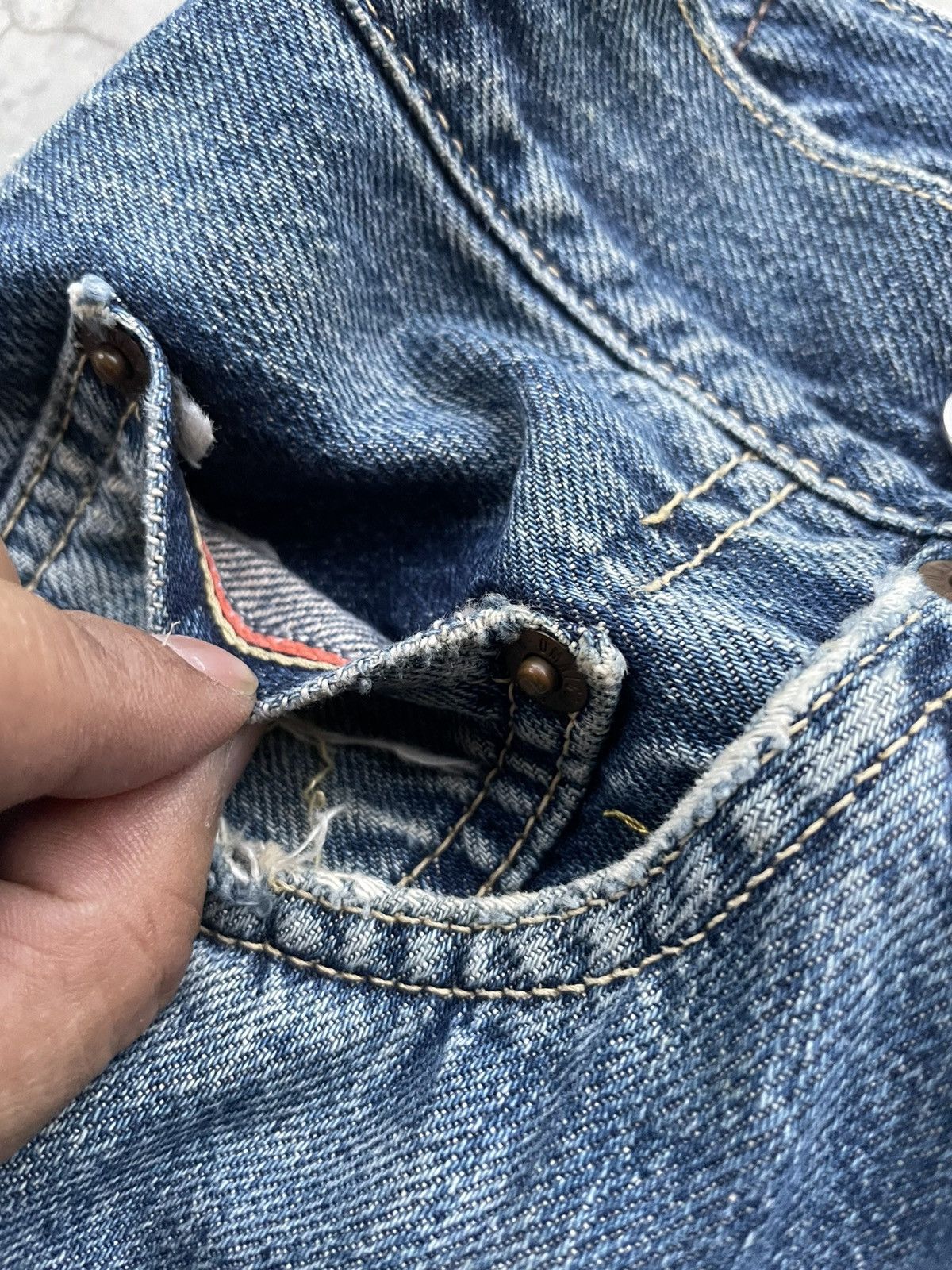 Japanese Brand × OMNIGOD × Vintage Vintage Omnigod Selvedge Aging Wash & Rework Denim Size US 31 - 20 Thumbnail