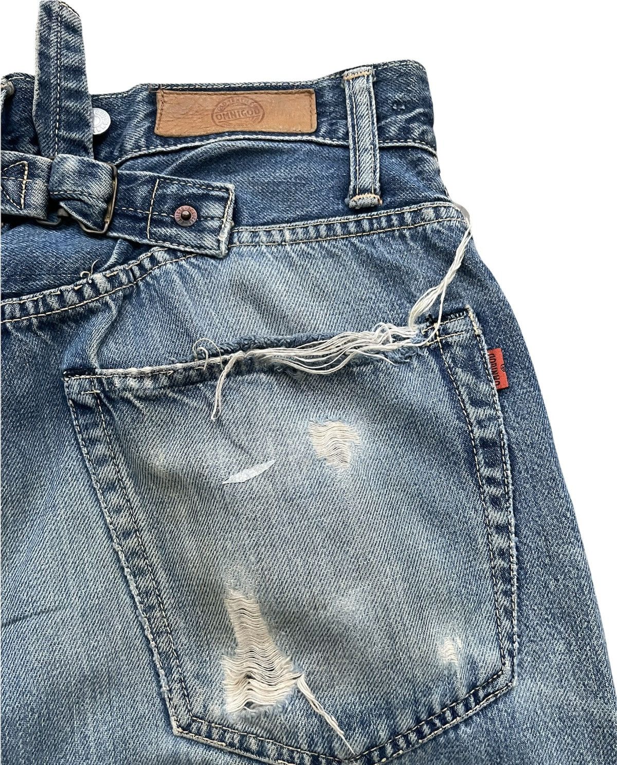 Japanese Brand × OMNIGOD × Vintage Vintage Omnigod Selvedge Aging Wash & Rework Denim Size US 31 - 11 Thumbnail