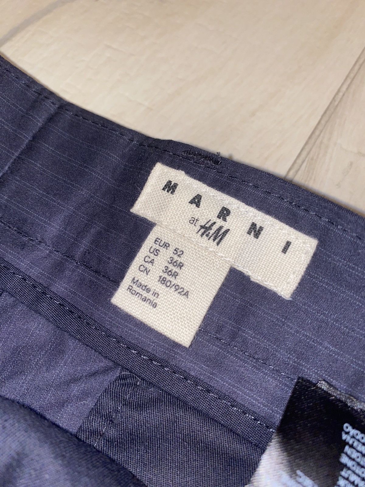 Marni DSWT! SS12 Marni X H&M Striped Dark Navy Casual Pants Size US 36 / EU 52 - 11 Thumbnail