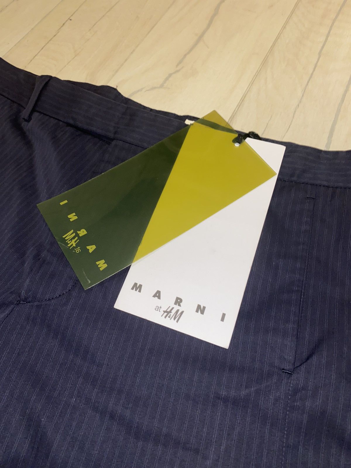 Marni DSWT! SS12 Marni X H&M Striped Dark Navy Casual Pants Size US 36 / EU 52 - 10 Thumbnail