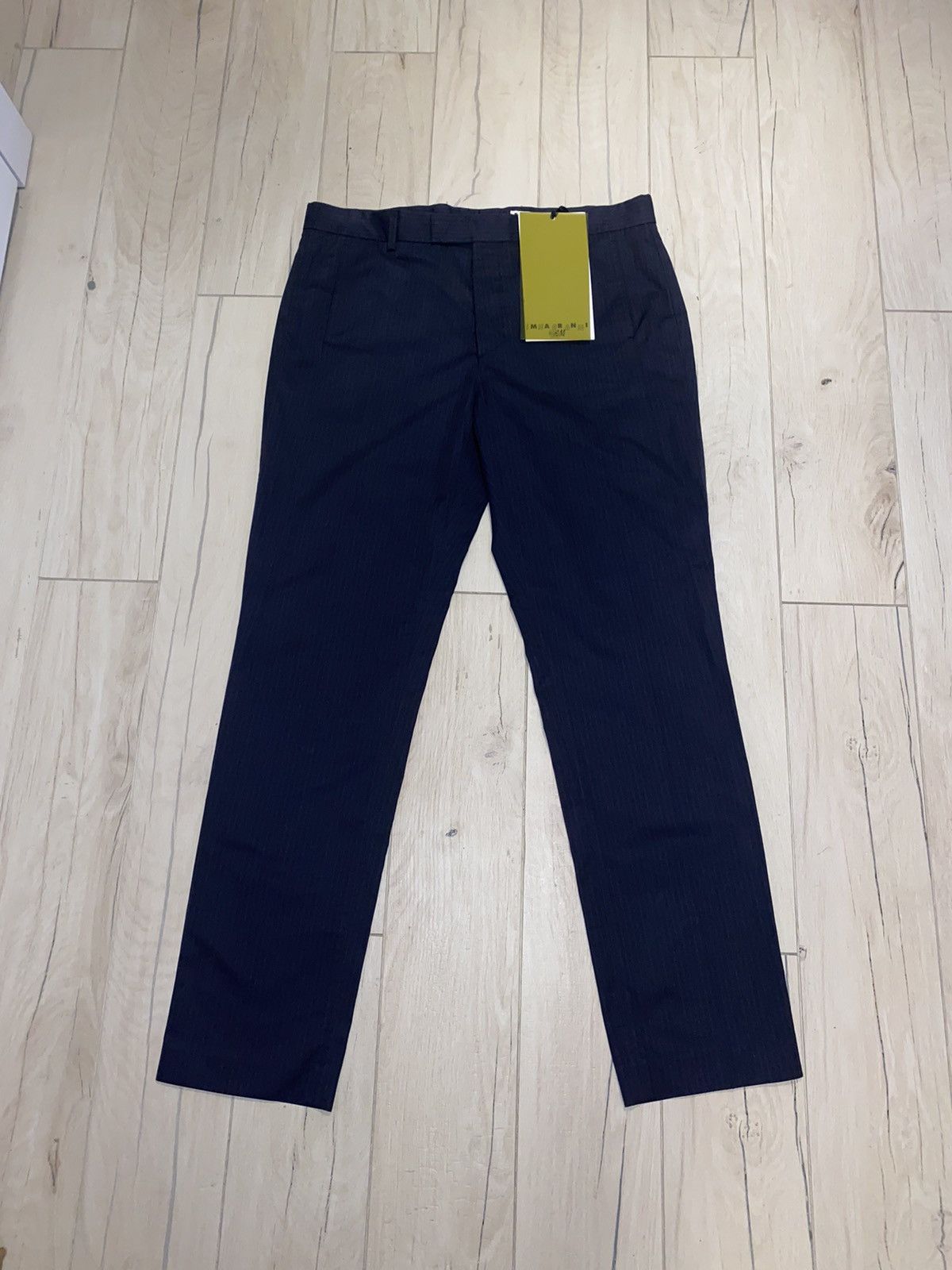 Marni DSWT! SS12 Marni X H&M Striped Dark Navy Casual Pants Size US 36 / EU 52 - 1 Thumbnail