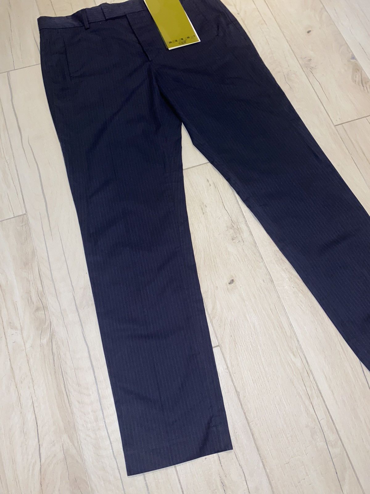 Marni DSWT! SS12 Marni X H&M Striped Dark Navy Casual Pants Size US 36 / EU 52 - 3 Thumbnail