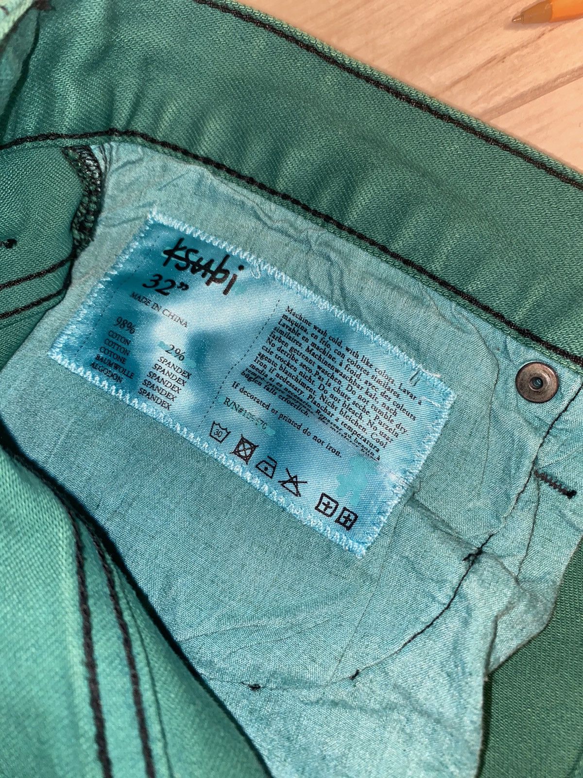 Ksubi Ksubi Chitch Green Denim Pants Size US 32 / EU 48 - 16 Thumbnail
