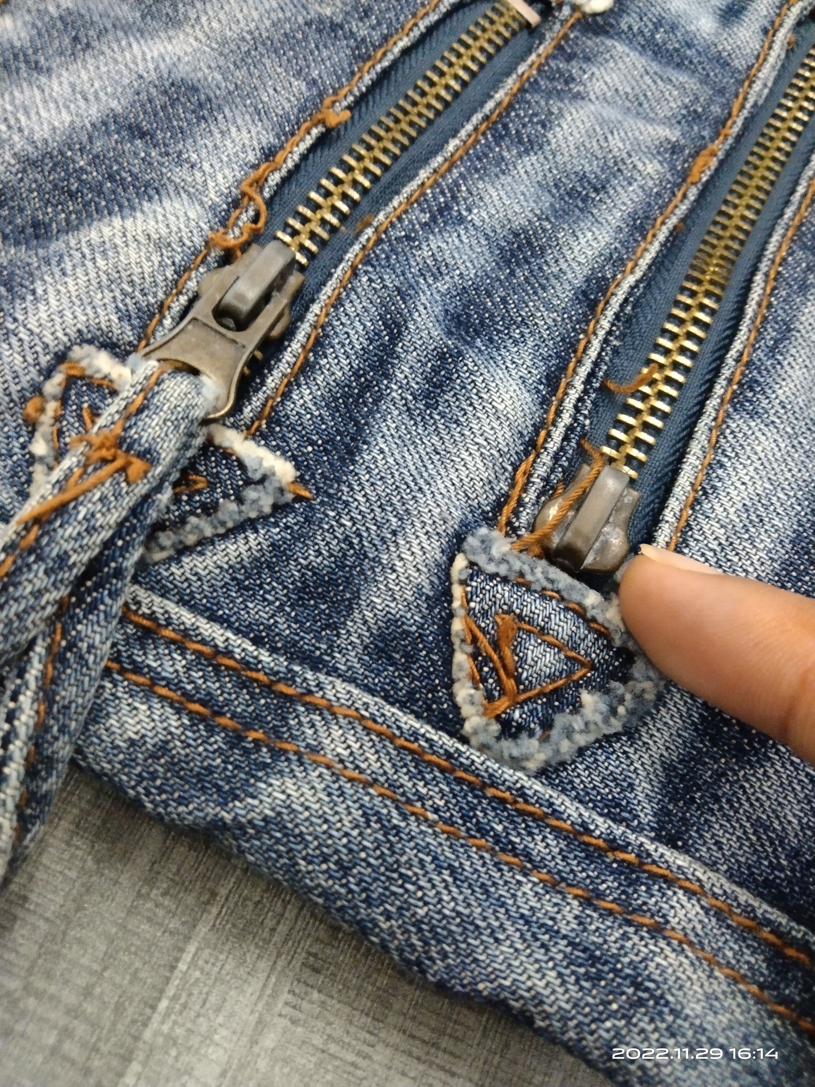 Japanese Brand THRASH RECONSTRUCTION JONEAA DENIM PANTS Size US 31 - 6 Thumbnail