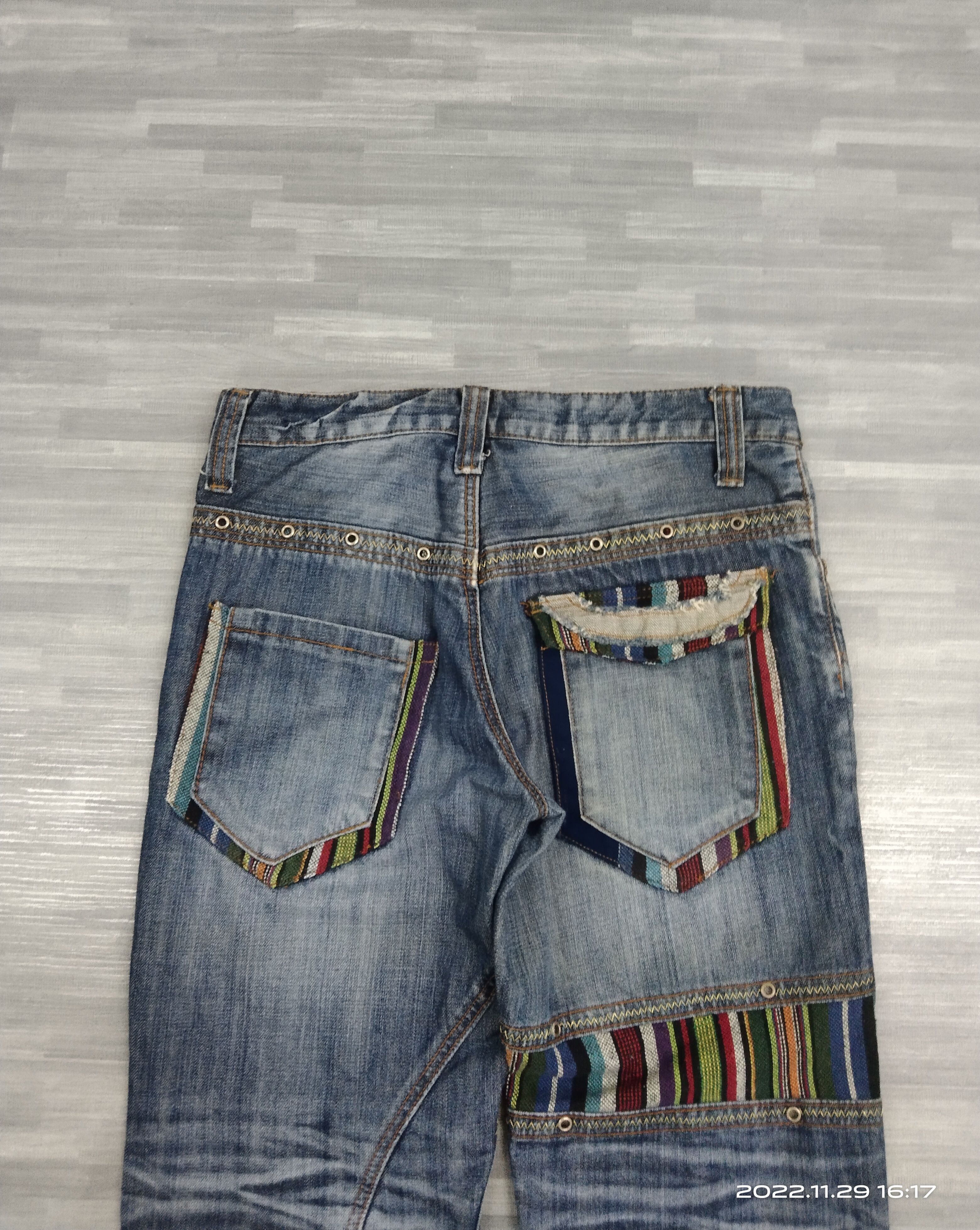 Japanese Brand THRASH RECONSTRUCTION JONEAA DENIM PANTS Size US 31 - 5 Thumbnail