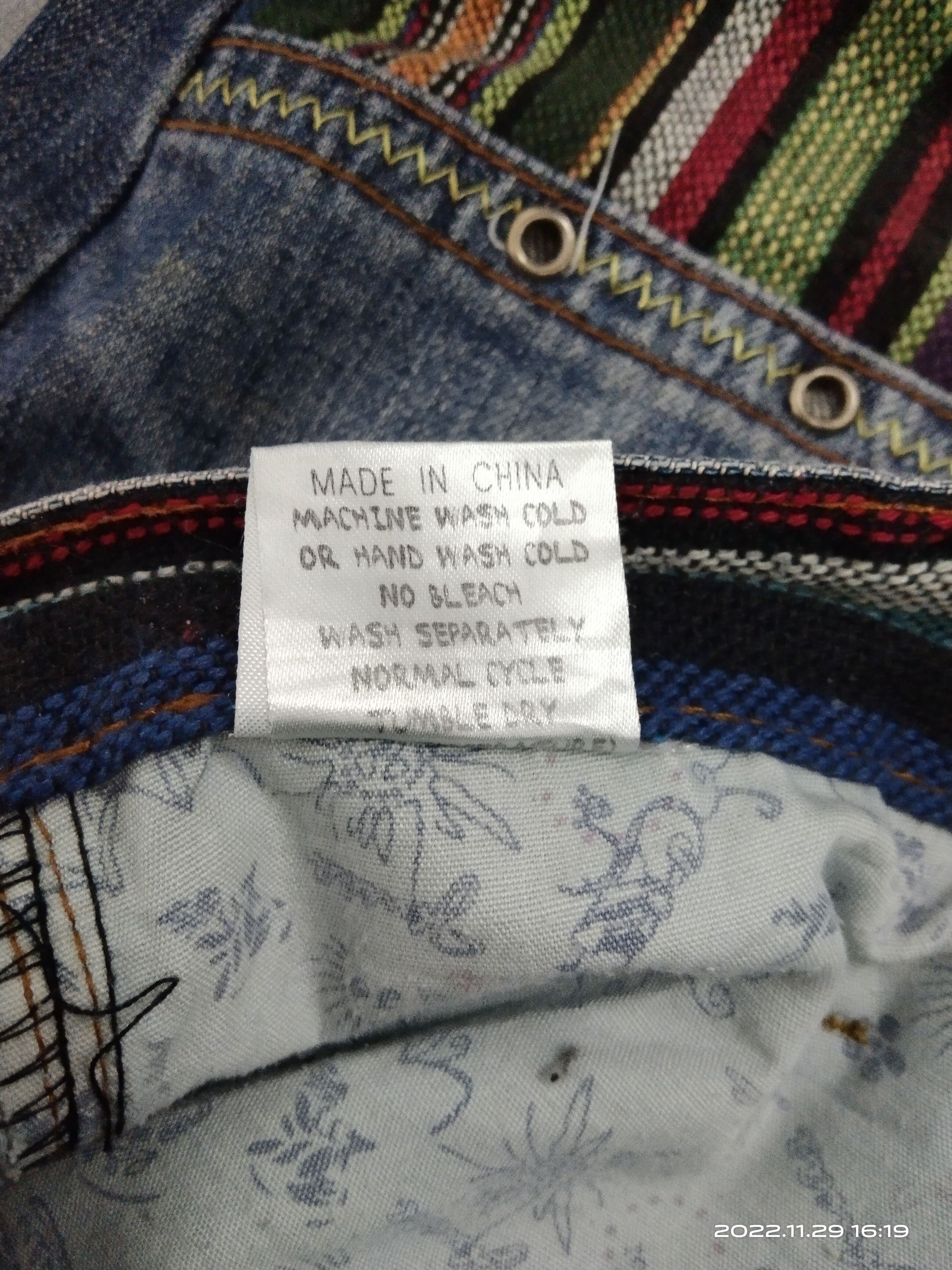 Japanese Brand THRASH RECONSTRUCTION JONEAA DENIM PANTS Size US 31 - 11 Thumbnail