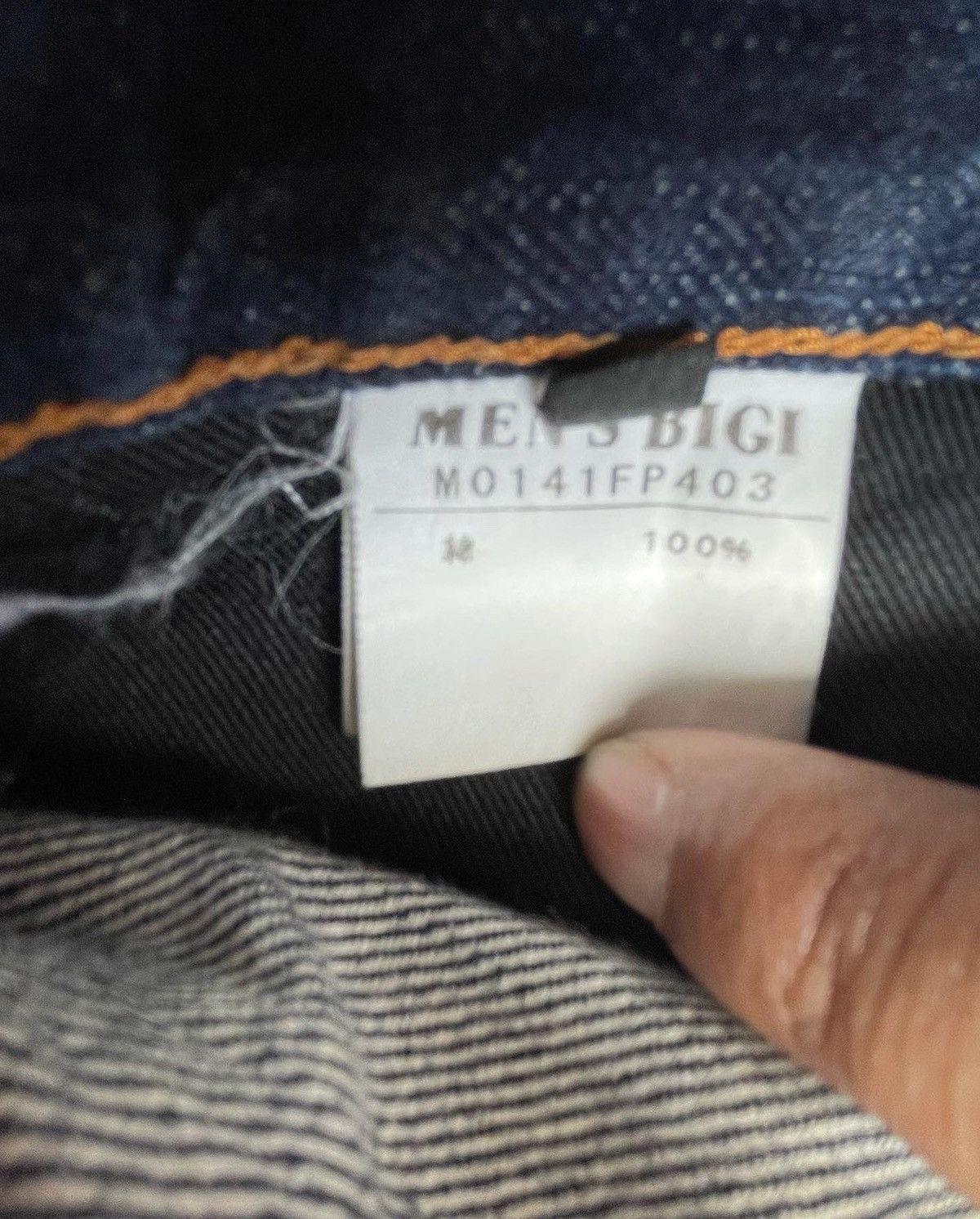 Japanese Brand Men’s Bigi Redline Selvedge Denim Size US 34 / EU 50 - 8 Thumbnail