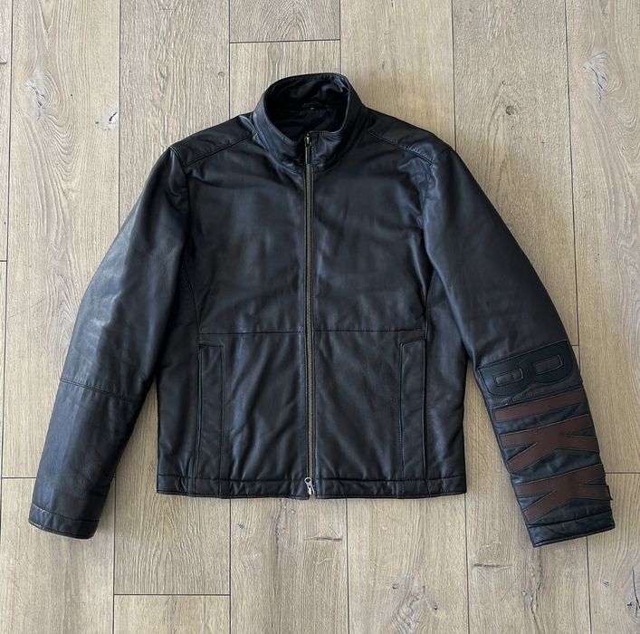 Dirk Bikkembergs winter 1996 dark grey wool detachable sleeve knit jacket - S
