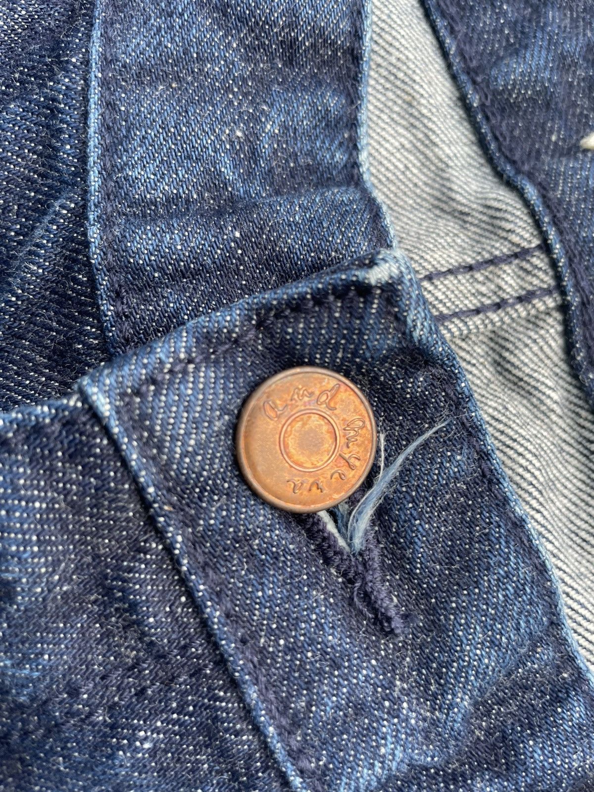 Japanese Brand And Myera Japan Redline Selvedge Denim Size US 35 - 18 Thumbnail