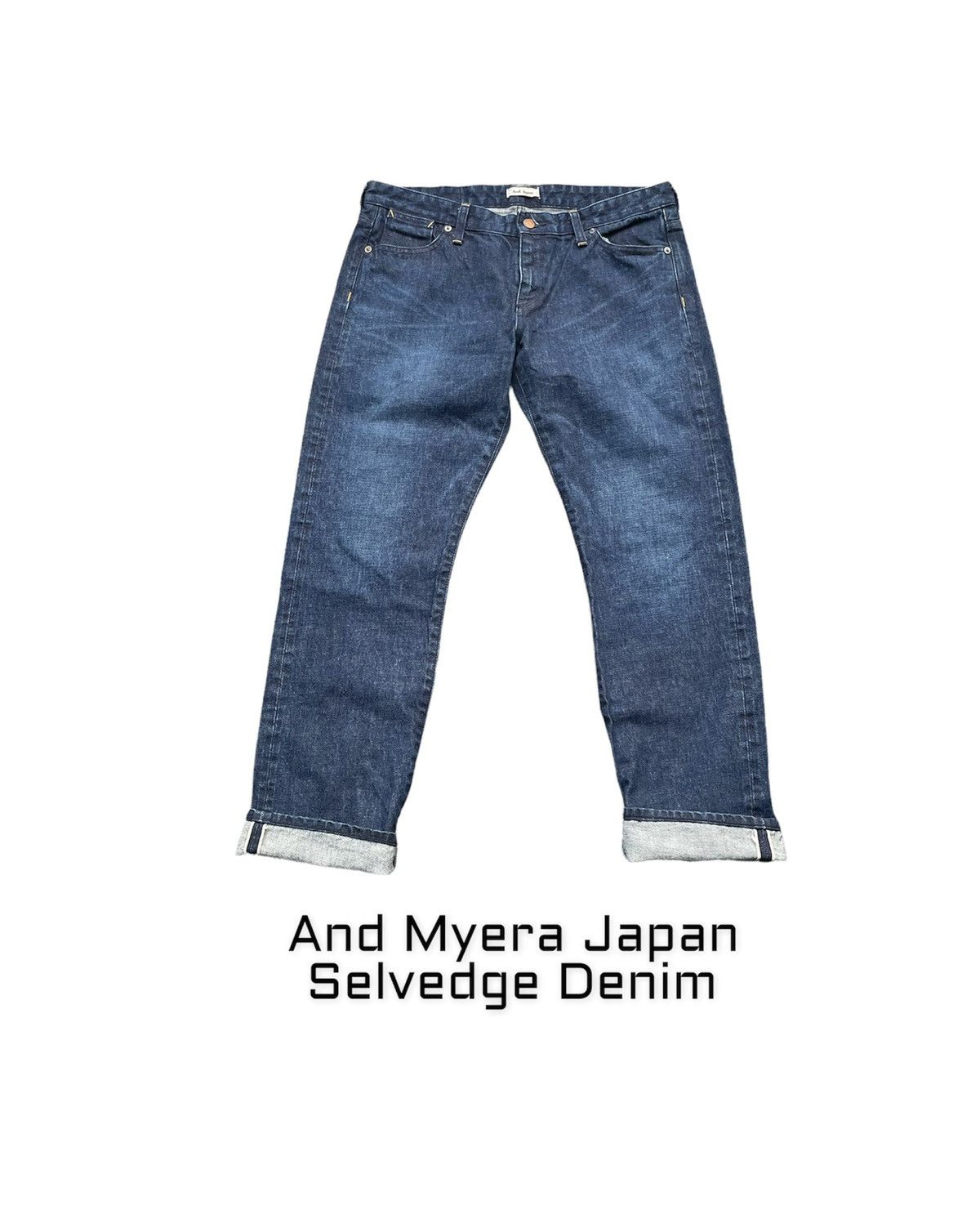 Japanese Brand And Myera Japan Redline Selvedge Denim Size US 35 - 1 Thumbnail
