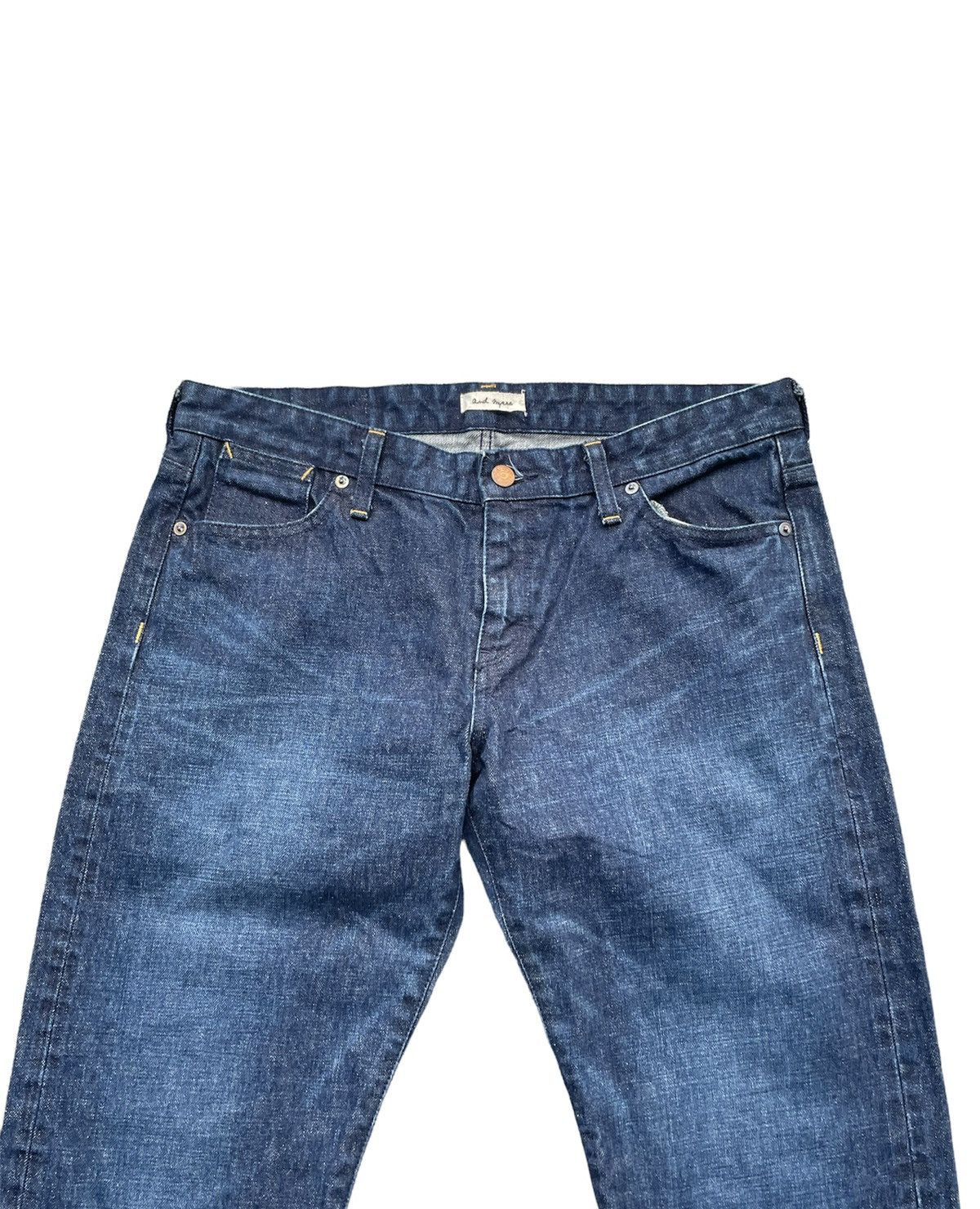 Japanese Brand And Myera Japan Redline Selvedge Denim Size US 35 - 5 Thumbnail