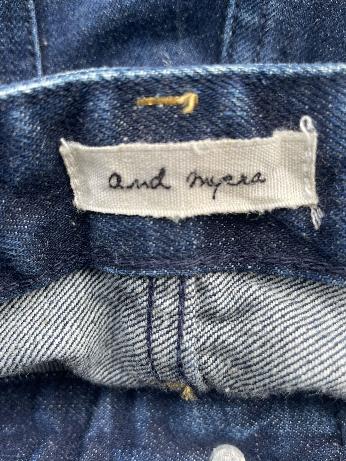 Japanese Brand And Myera Japan Redline Selvedge Denim Size US 35 - 16 Thumbnail