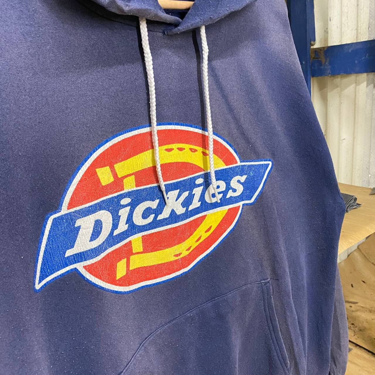 Dickies × Vintage Vintage dickies spell out sun faded hoodies Size US L / EU 52-54 / 3 - 2 Thumbnail