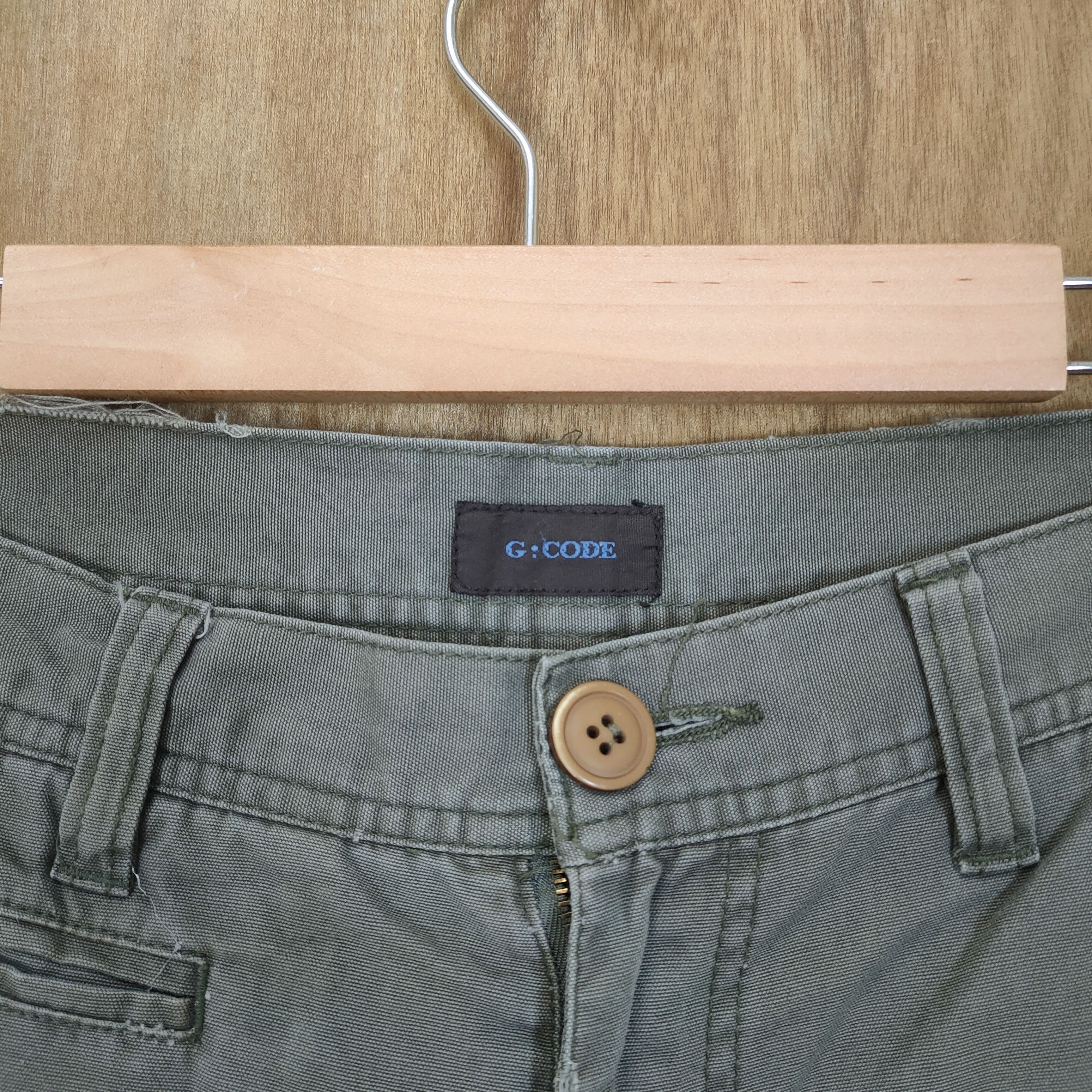 Japanese Brand VINTAGE G.CODE FADED RUSTY BANDAGE CARGO PANTS Size US 30 / EU 46 - 6 Thumbnail