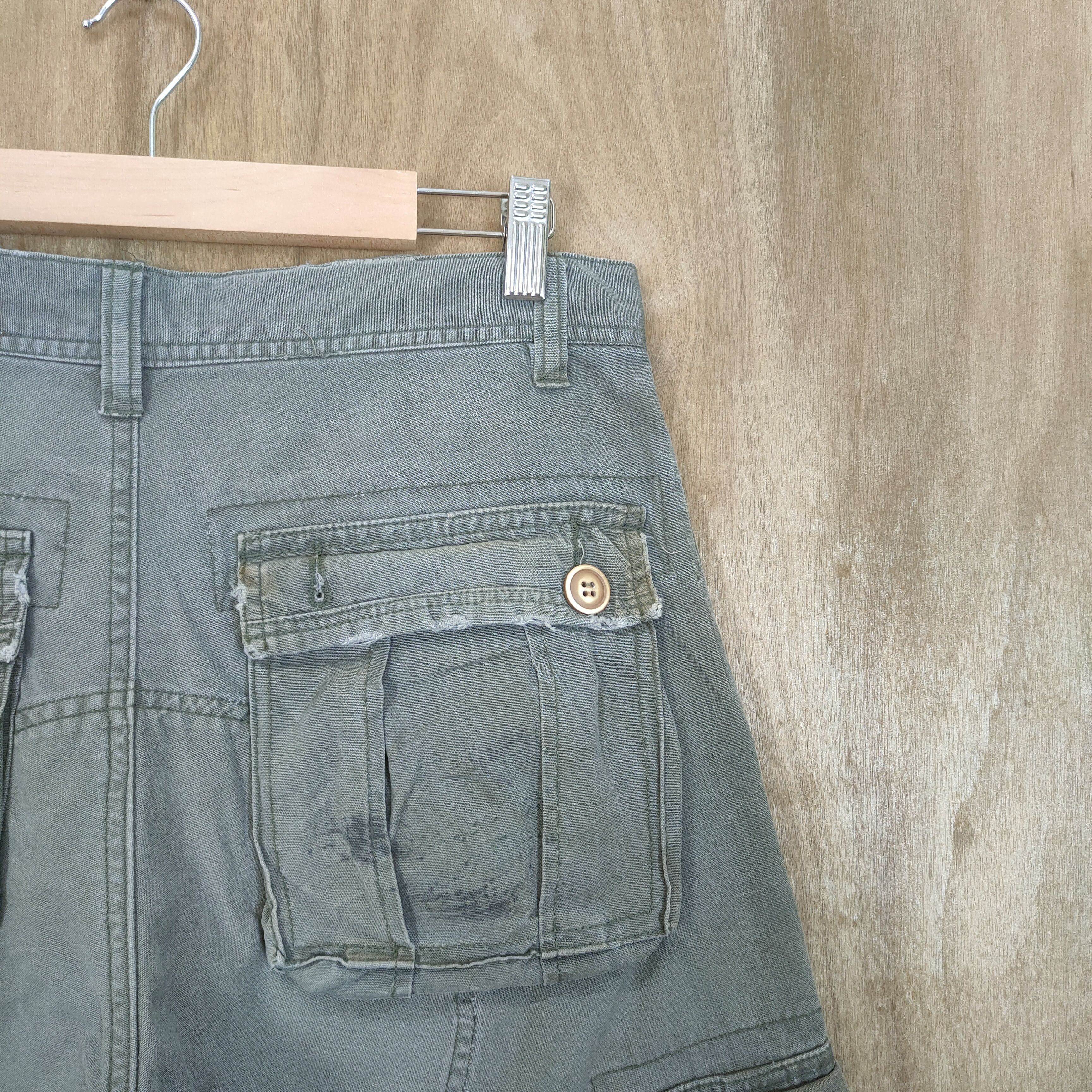 Japanese Brand VINTAGE G.CODE FADED RUSTY BANDAGE CARGO PANTS Size US 30 / EU 46 - 8 Thumbnail