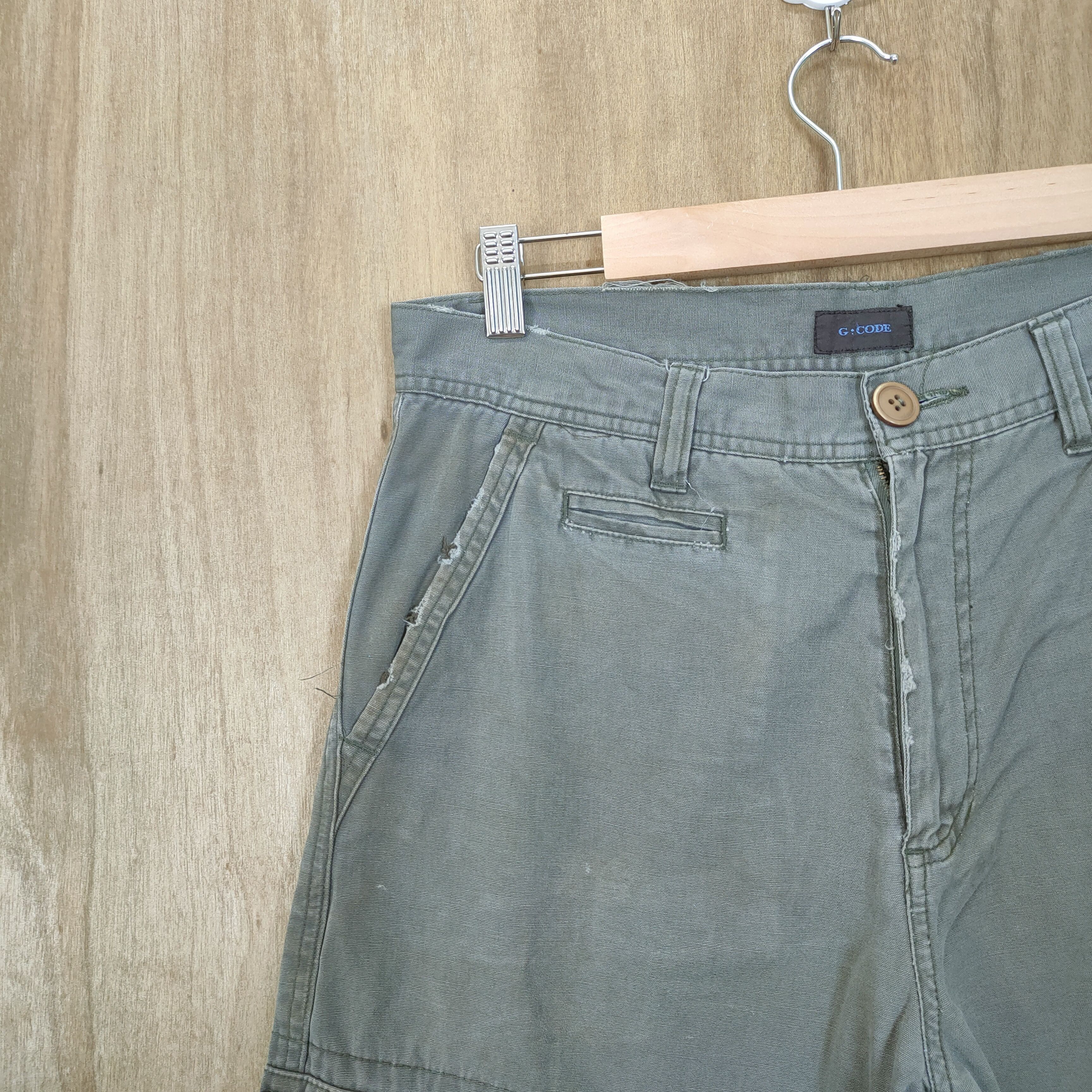 Japanese Brand VINTAGE G.CODE FADED RUSTY BANDAGE CARGO PANTS Size US 30 / EU 46 - 14 Thumbnail