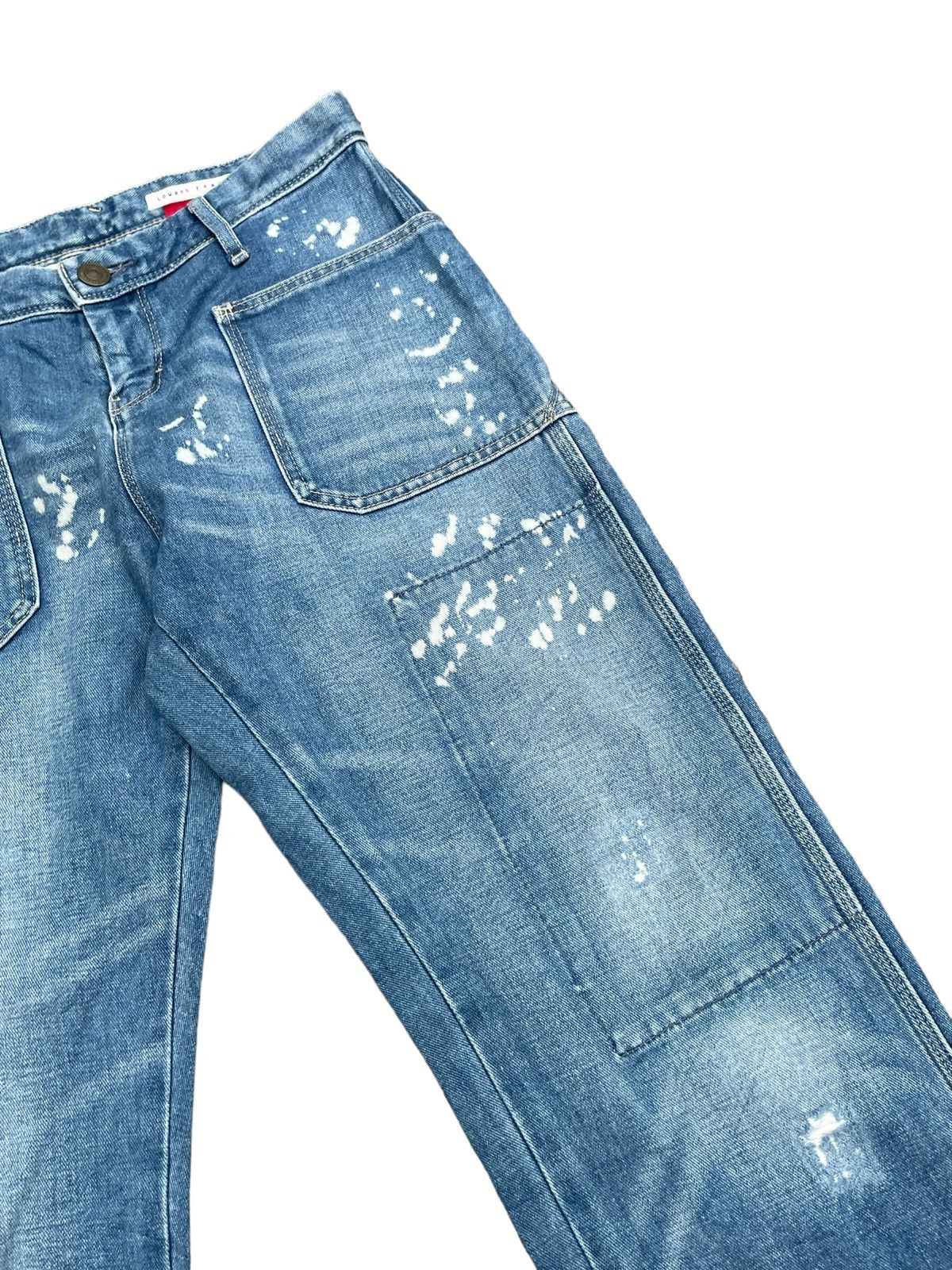 Japanese Brand × LOWRYS FARM Japanese Lowrys Farm Bleach Distresed Denim Size 32" / US 10 / IT 46 - 10 Thumbnail