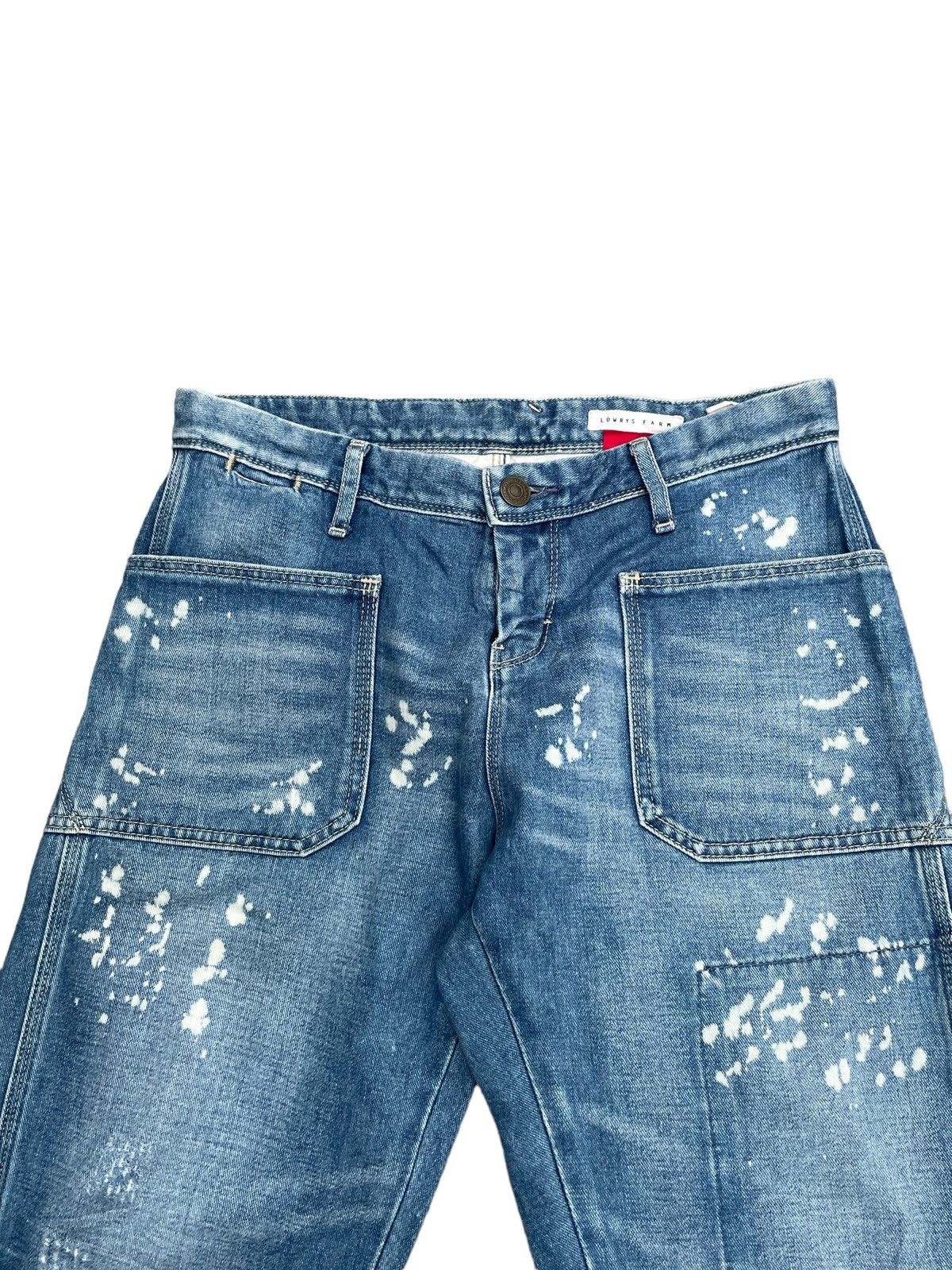 Japanese Brand × LOWRYS FARM Japanese Lowrys Farm Bleach Distresed Denim Size 32" / US 10 / IT 46 - 8 Thumbnail