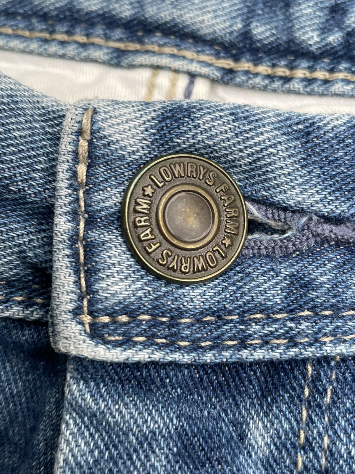 Japanese Brand × LOWRYS FARM Japanese Lowrys Farm Bleach Distresed Denim Size 32" / US 10 / IT 46 - 16 Thumbnail