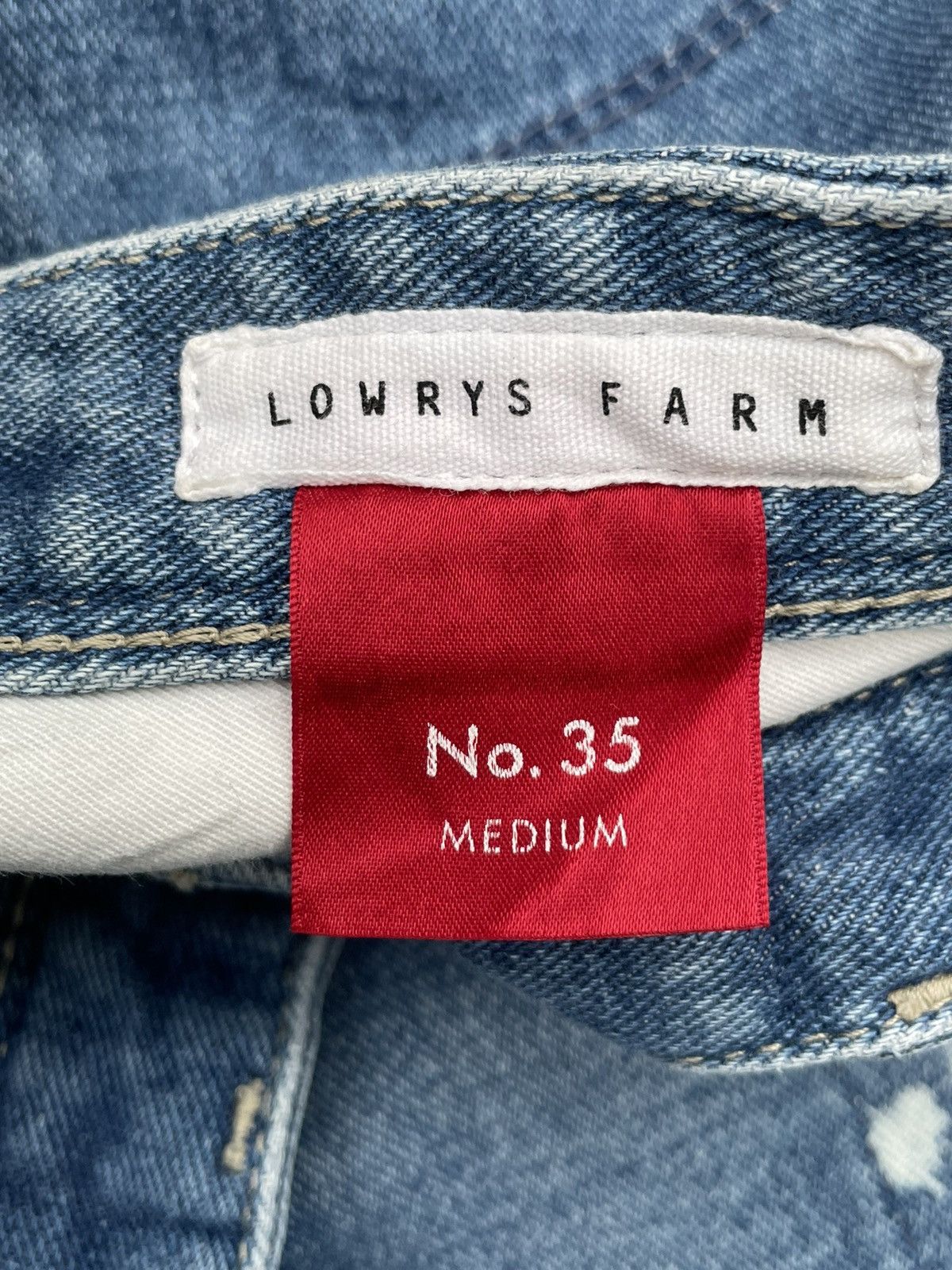 Japanese Brand × LOWRYS FARM Japanese Lowrys Farm Bleach Distresed Denim Size 32" / US 10 / IT 46 - 13 Thumbnail